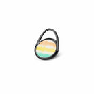 Rainbow Static | Tie Dye Ring Holder in Black