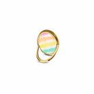 Rainbow Static | Tie Dye Ring Holder in Gold