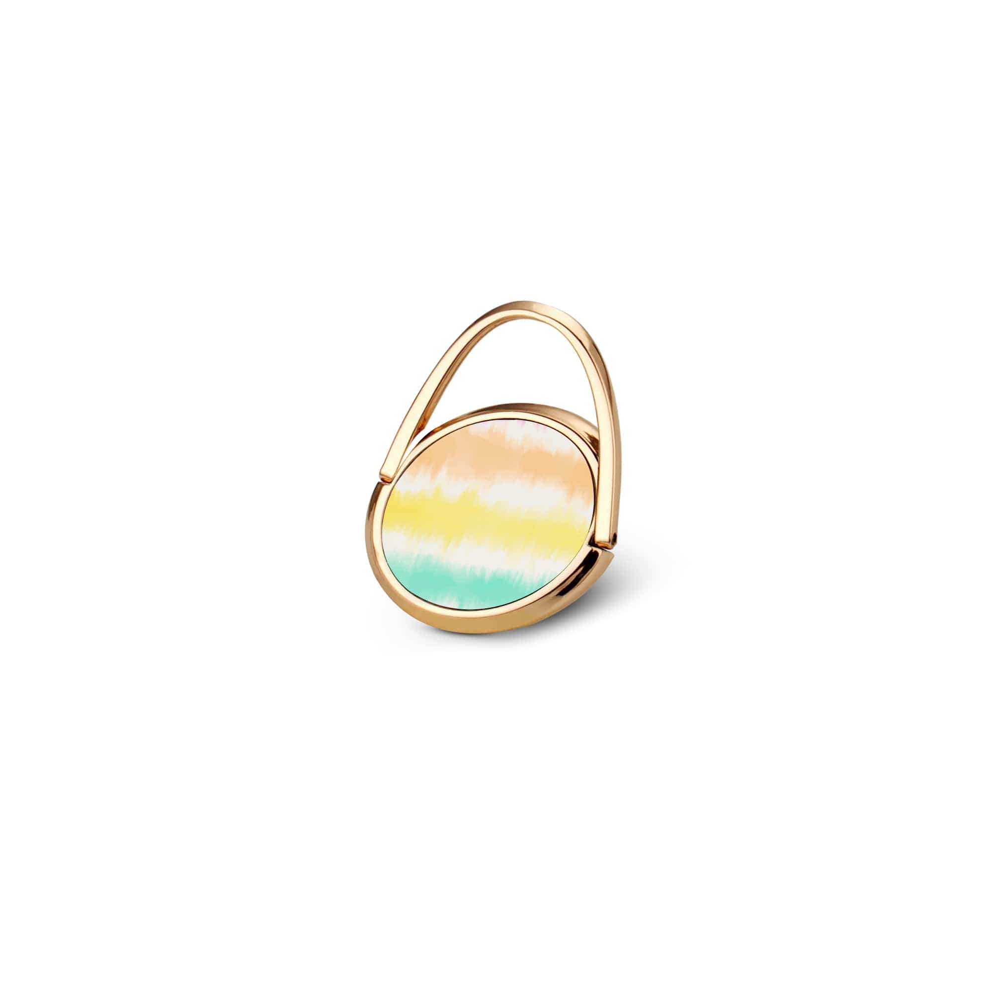 Rainbow Static | Tie Dye Ring Holder in Gold