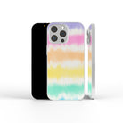 Rainbow Static | Tie Dye Precious Metals Case in Silver