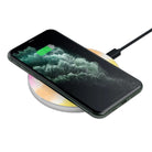 Rainbow Static | Tie Dye Wireless Charging Pad in Silver