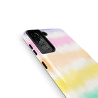 Rainbow Static | Tie Dye Samsung Case Tough for Galaxy S21 Plus