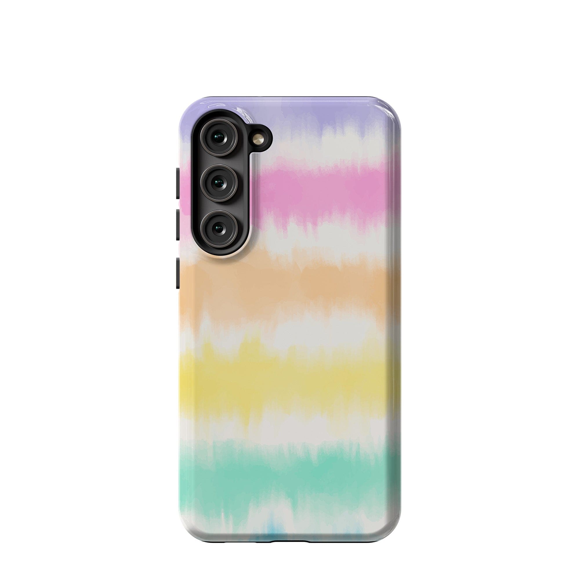 Rainbow Static | Tie Dye Samsung Case Tough for Galaxy S23 Plus