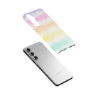 Rainbow Static | Tie Dye Samsung Case Slim for Galaxy S24 Plus