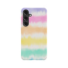 Rainbow Static | Tie Dye Samsung Case Slim for Galaxy S24 Plus