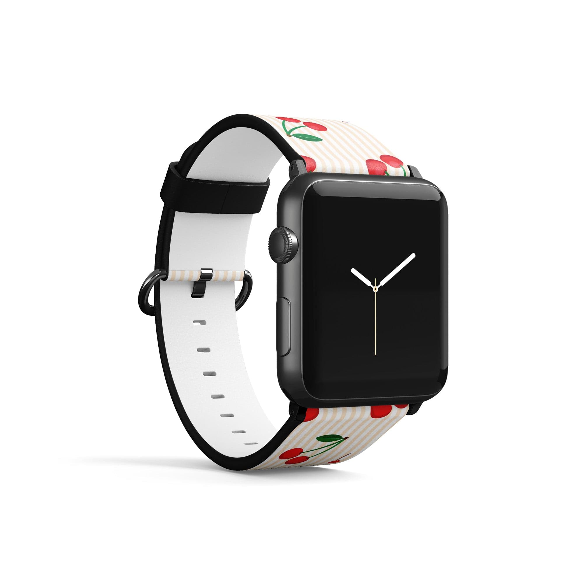 Retro Fruit | Cherry Apple Watch Band for 38/40/41 mm Watch in Black