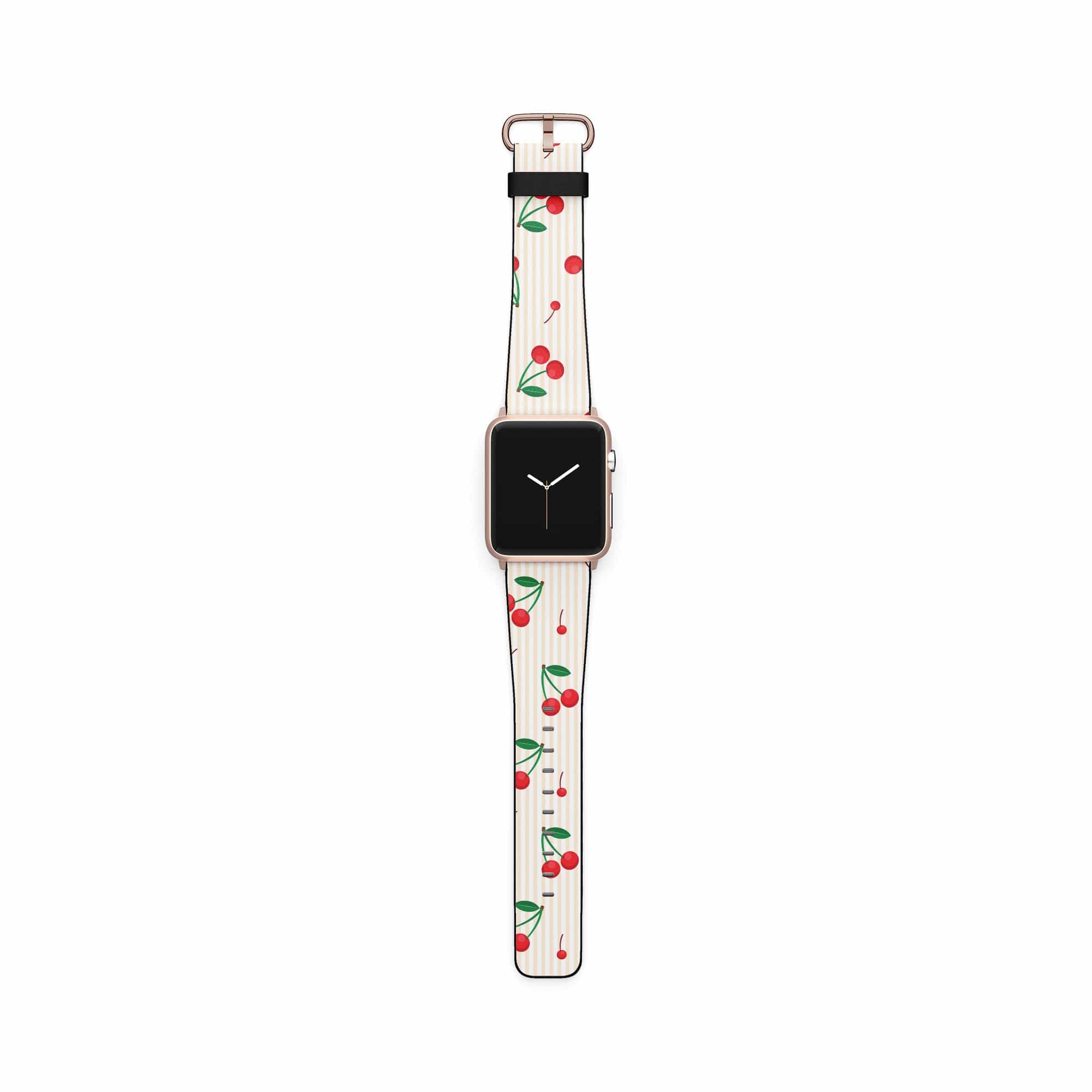 Retro Fruit | Cherry Apple Watch Band for 38/40/41 mm Watch in Rose Gold