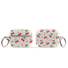 Retro Fruit | Cherry Apple AirPods Case for AirPods 3 & AirPods Pro 1&2 Silver