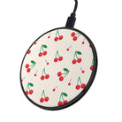 Retro Fruit | Cherry Wireless Charging Pad in Black