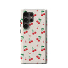 Retro Fruit | Cherry Samsung Case Tough for Galaxy S23