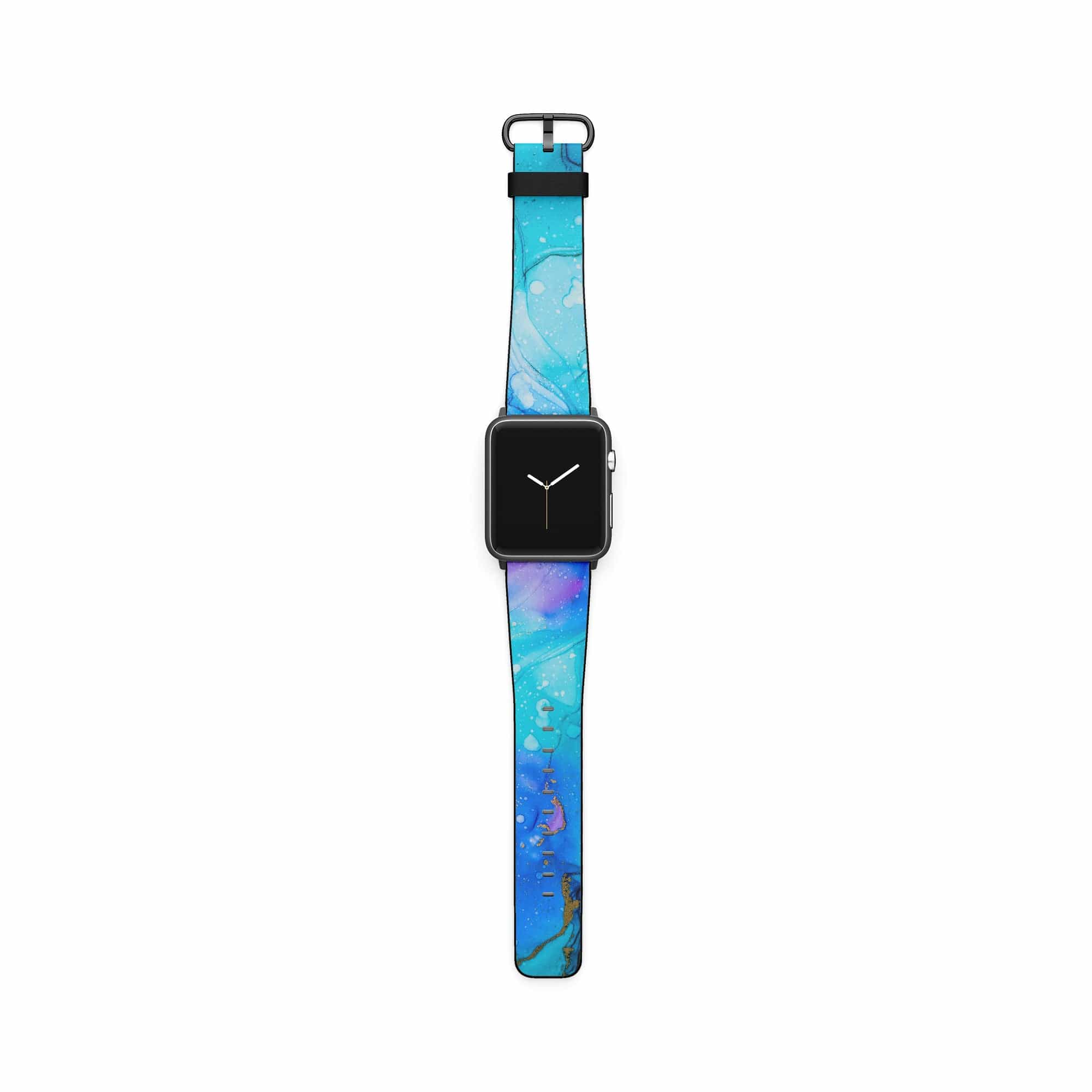 Sea Stranger | Marble Apple Watch Band for 38/40/41 mm Watch in Black