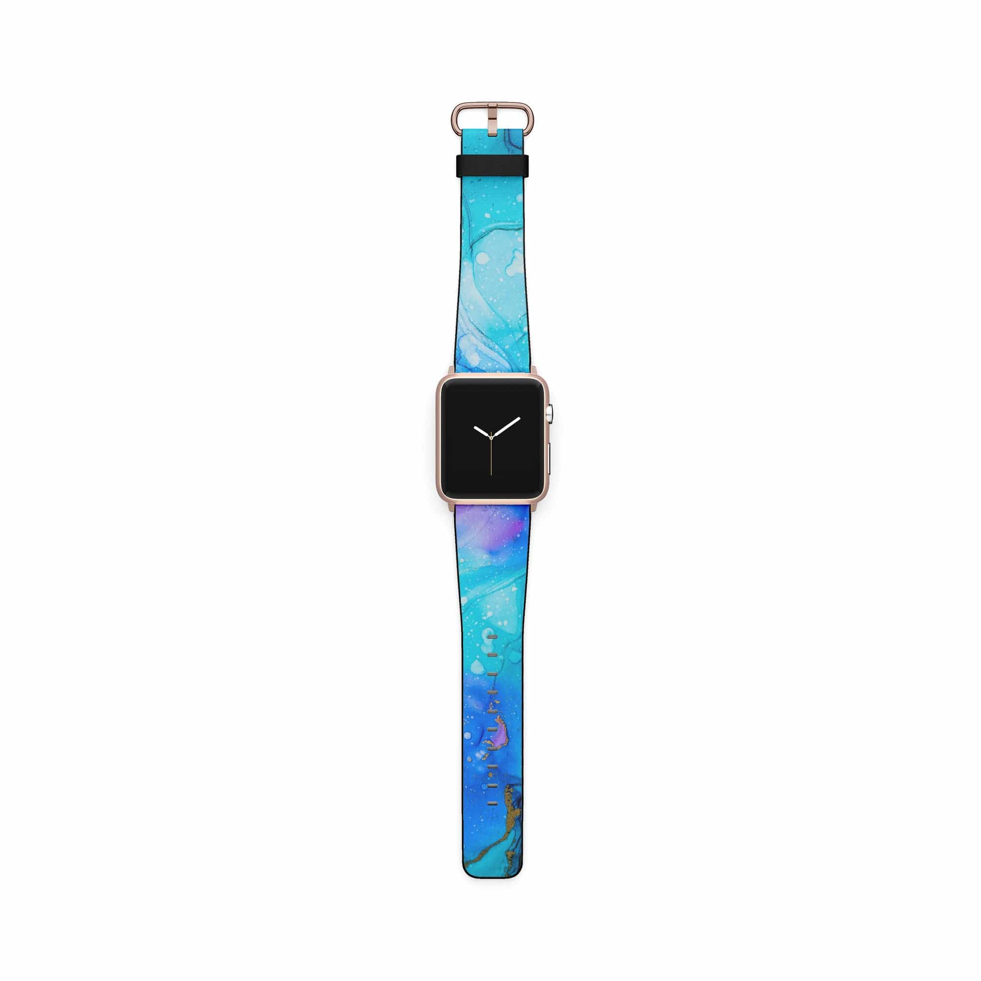 Sea Stranger | Marble Apple Watch Band for 38/40/41 mm Watch in Rose Gold