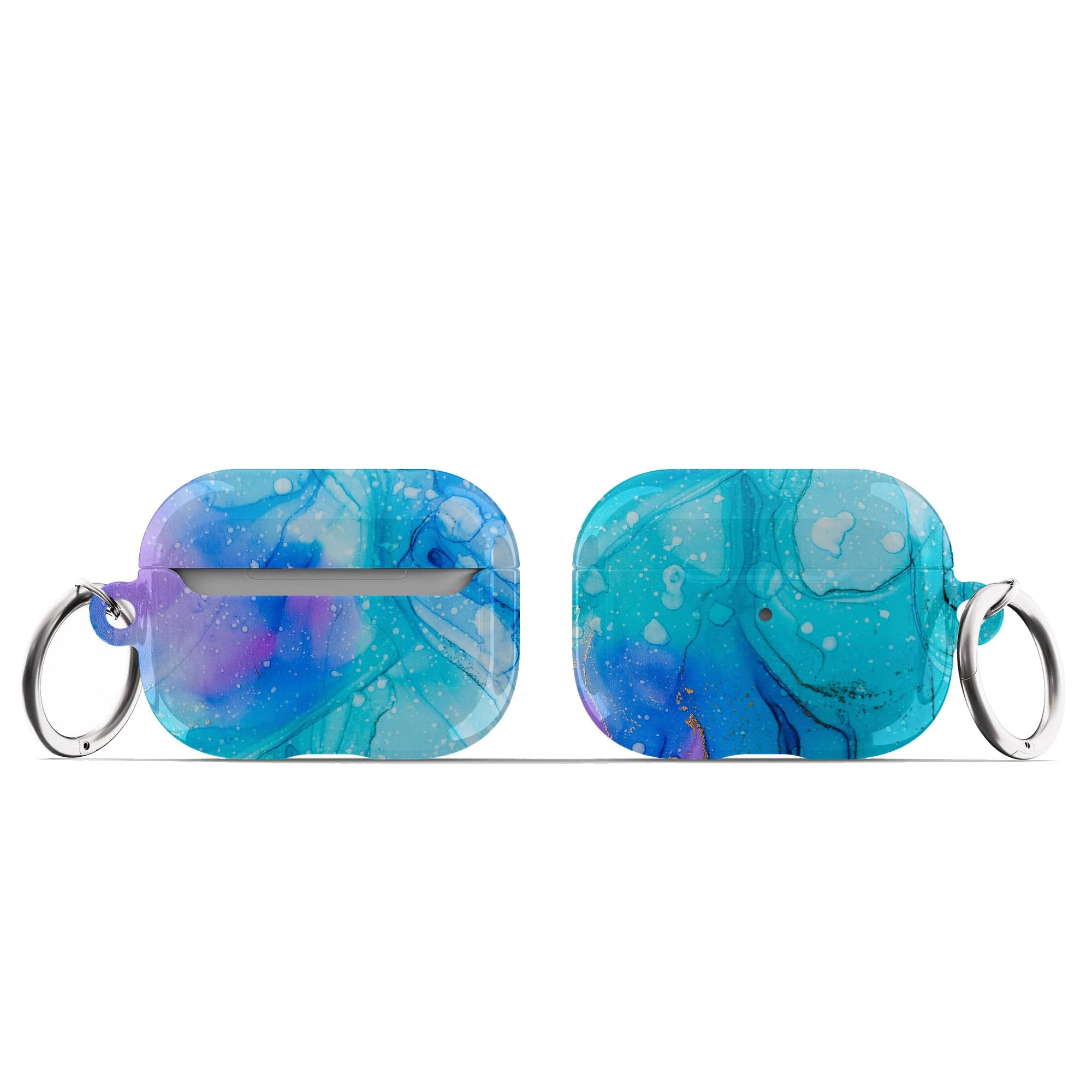 Sea Stranger | Marble Apple AirPods Case for AirPods 3 & AirPods Pro 1&2 Silver