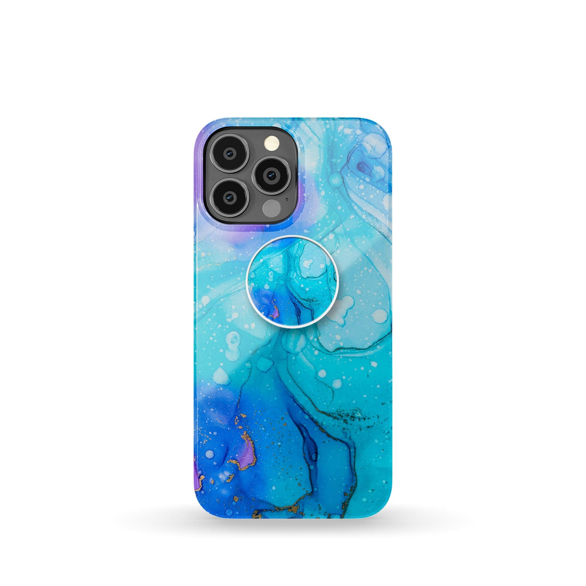 Sea Stranger | Marble Foldable Phone Grip in White