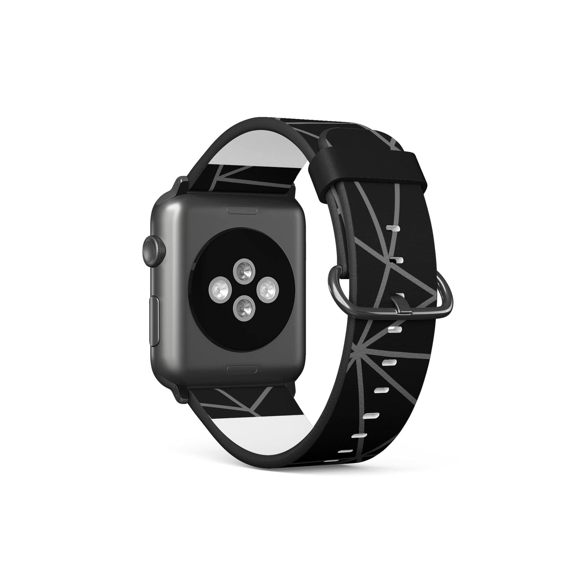 Simple Geometry | Minimalistic Geometrical Apple Watch Band for 38/40/41 mm Watch in Black