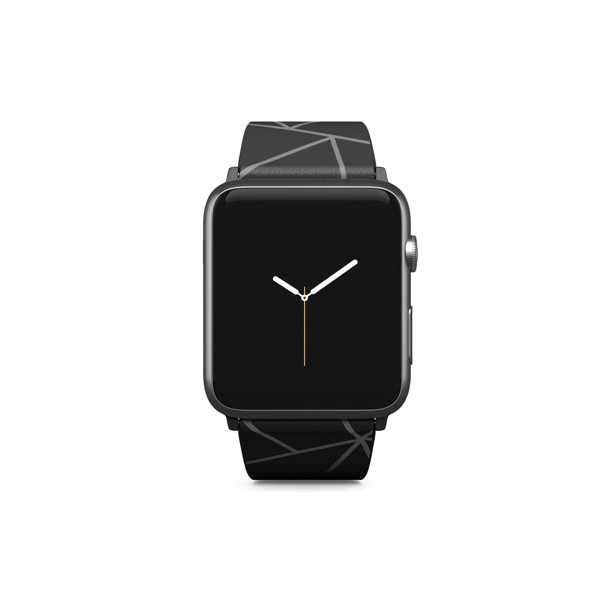 Simple Geometry | Minimalistic Geometrical Apple Watch Band for 38/40/41 mm Watch in Black