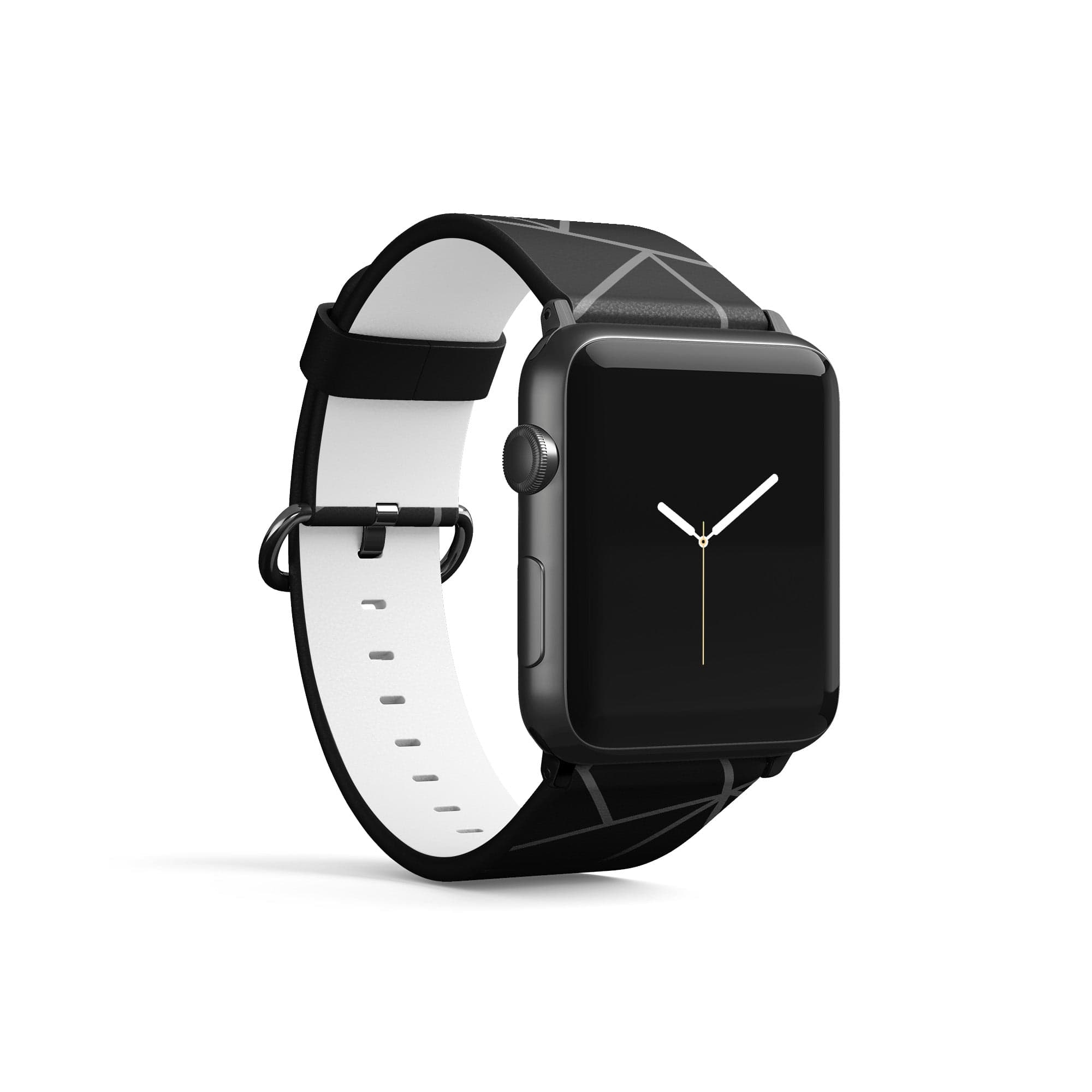 Simple Geometry | Minimalistic Geometrical Apple Watch Band for 38/40/41 mm Watch in Black