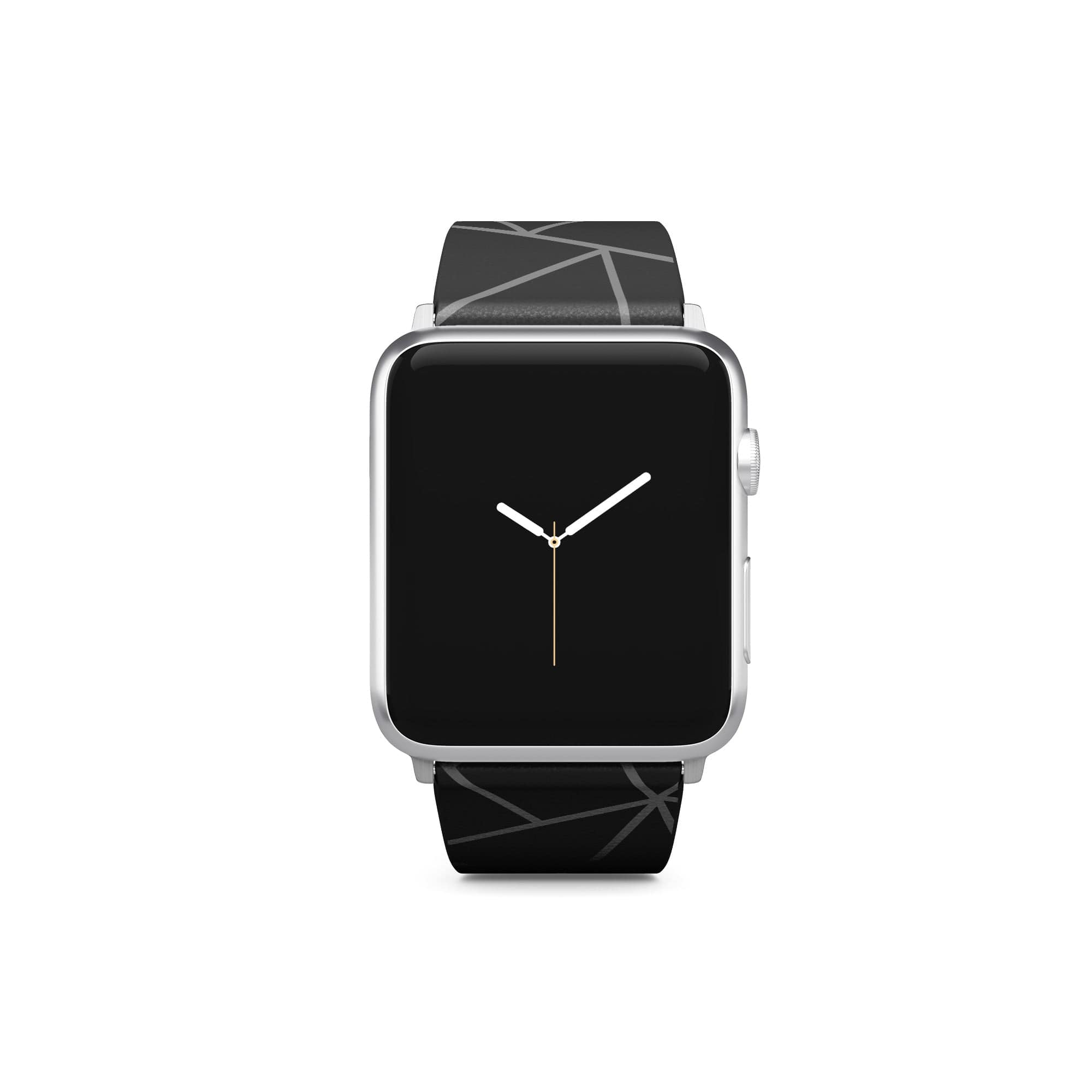 Simple Geometry | Minimalistic Geometrical Apple Watch Band for 38/40/41 mm Watch in Silver