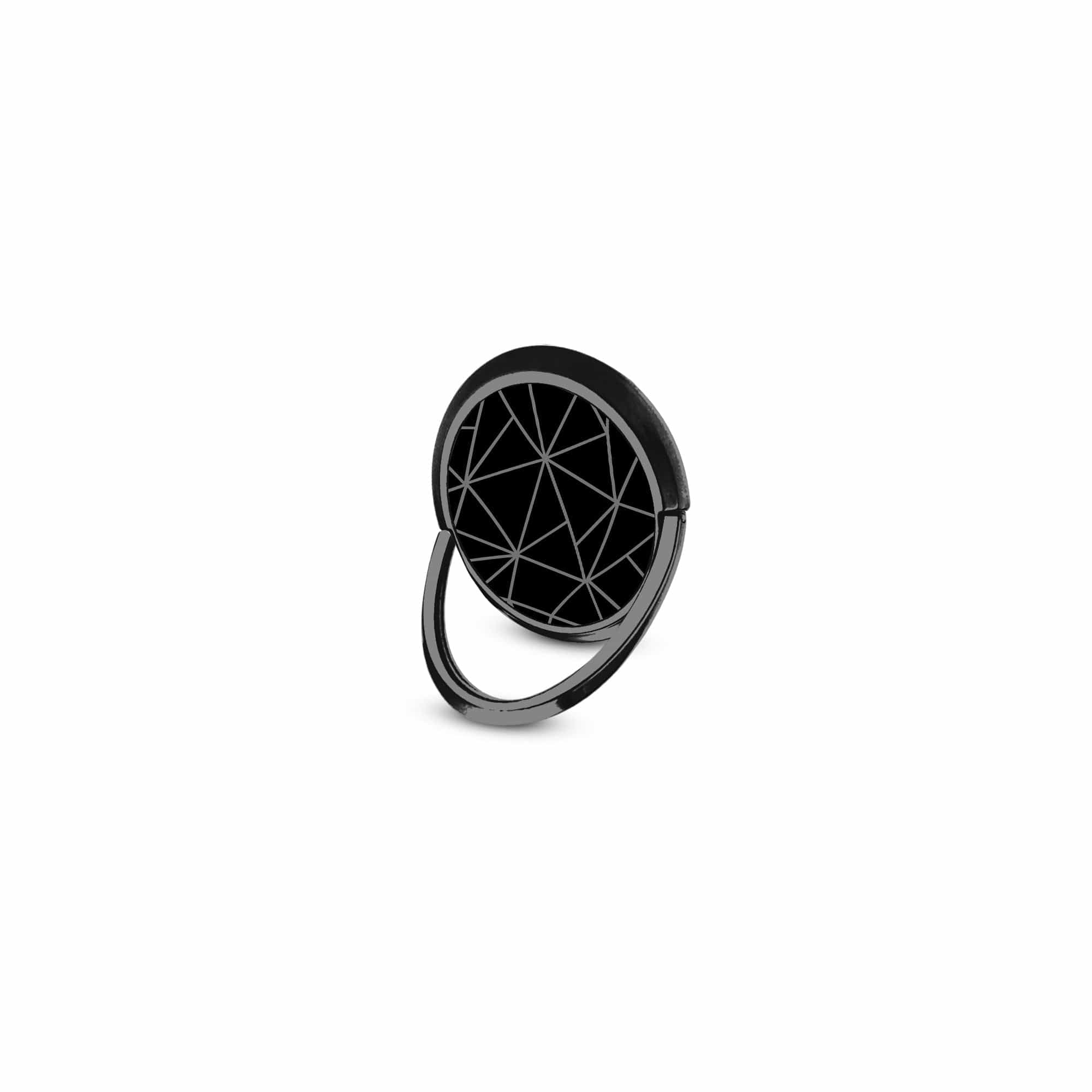 Simple Geometry | Minimalistic Geometrical Ring Holder in Black