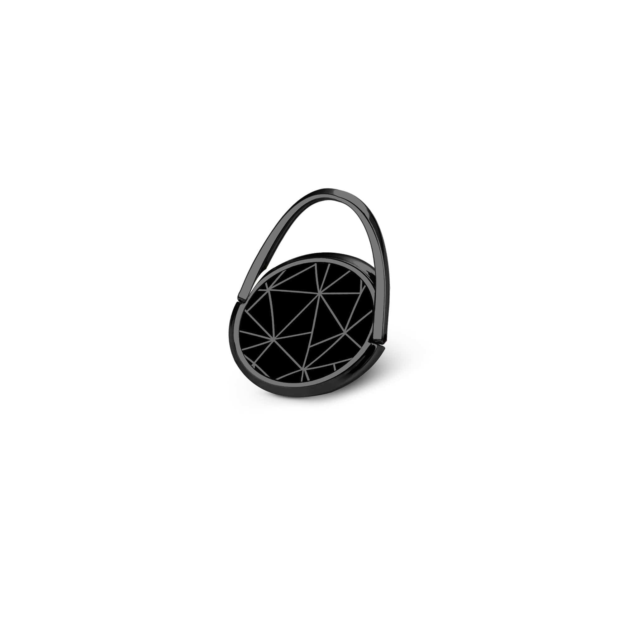 Simple Geometry | Minimalistic Geometrical Ring Holder in Black