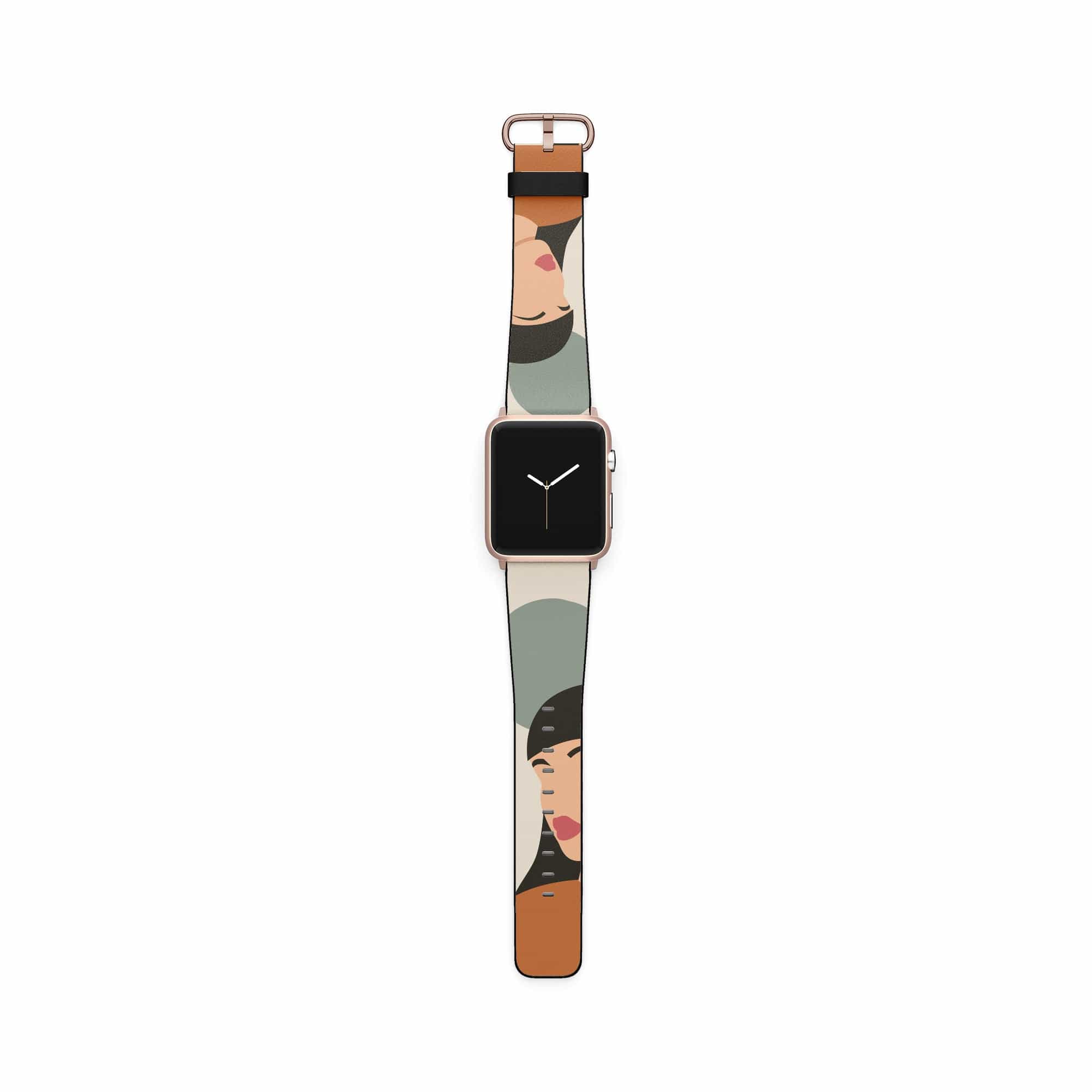 Simply Surreal | Abstract Woman Painting Apple Watch Band for 38/40/41 mm Watch in Rose Gold