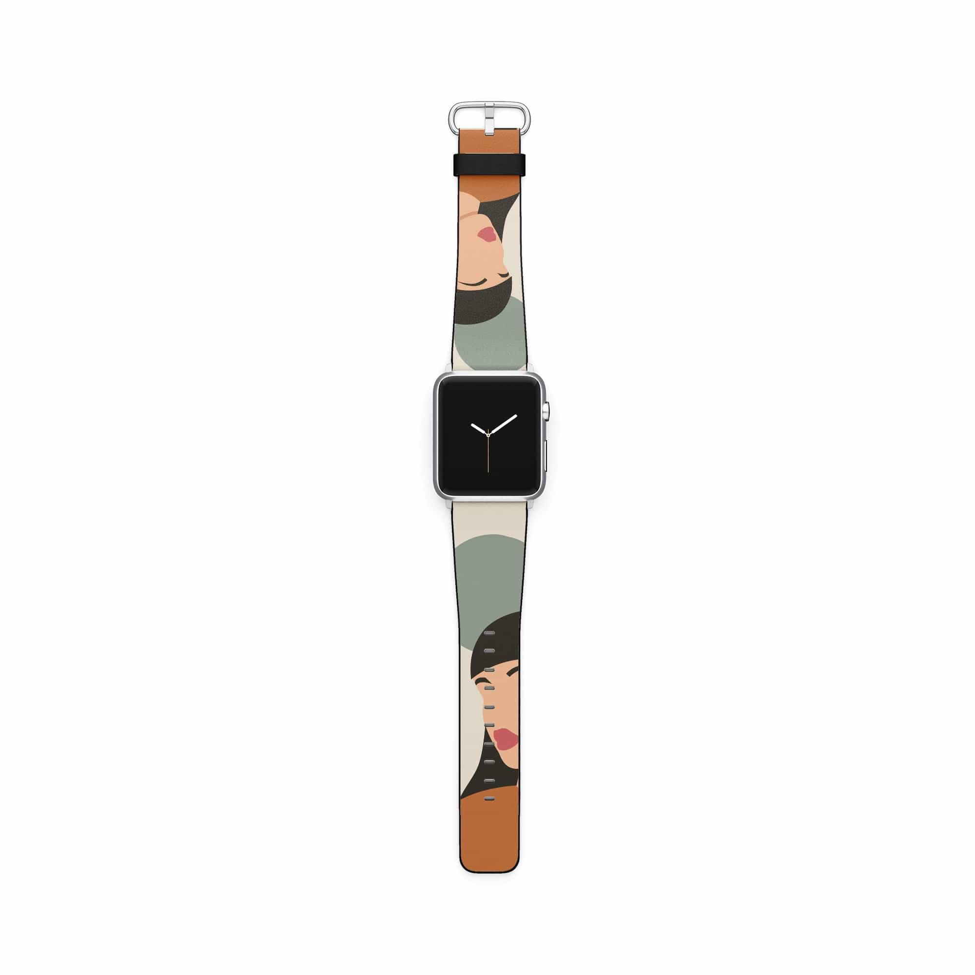 Simply Surreal | Abstract Woman Painting Apple Watch Band for 38/40/41 mm Watch in Silver