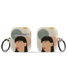 Simply Surreal | Abstract Woman Painting Apple AirPods Case for AirPods 1&2 Black