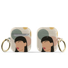 Simply Surreal | Abstract Woman Painting Apple AirPods Case for AirPods 1&2 Gold