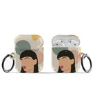 Simply Surreal | Abstract Woman Painting Apple AirPods Case for AirPods 1&2 Black