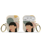 Simply Surreal | Abstract Woman Painting Apple AirPods Case for AirPods 1&2 Gold