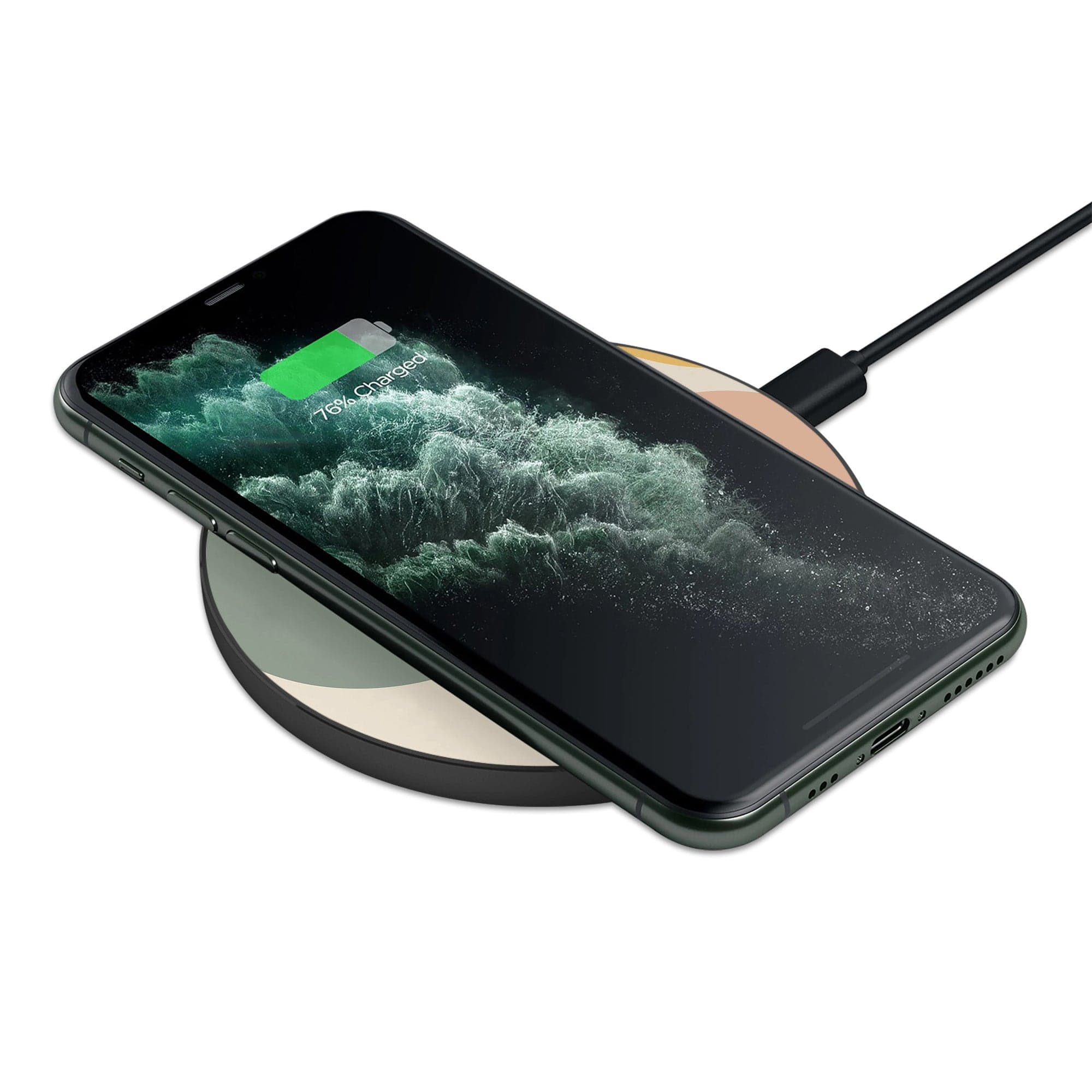 Simply Surreal | Abstract Woman Painting Wireless Charging Pad in Black