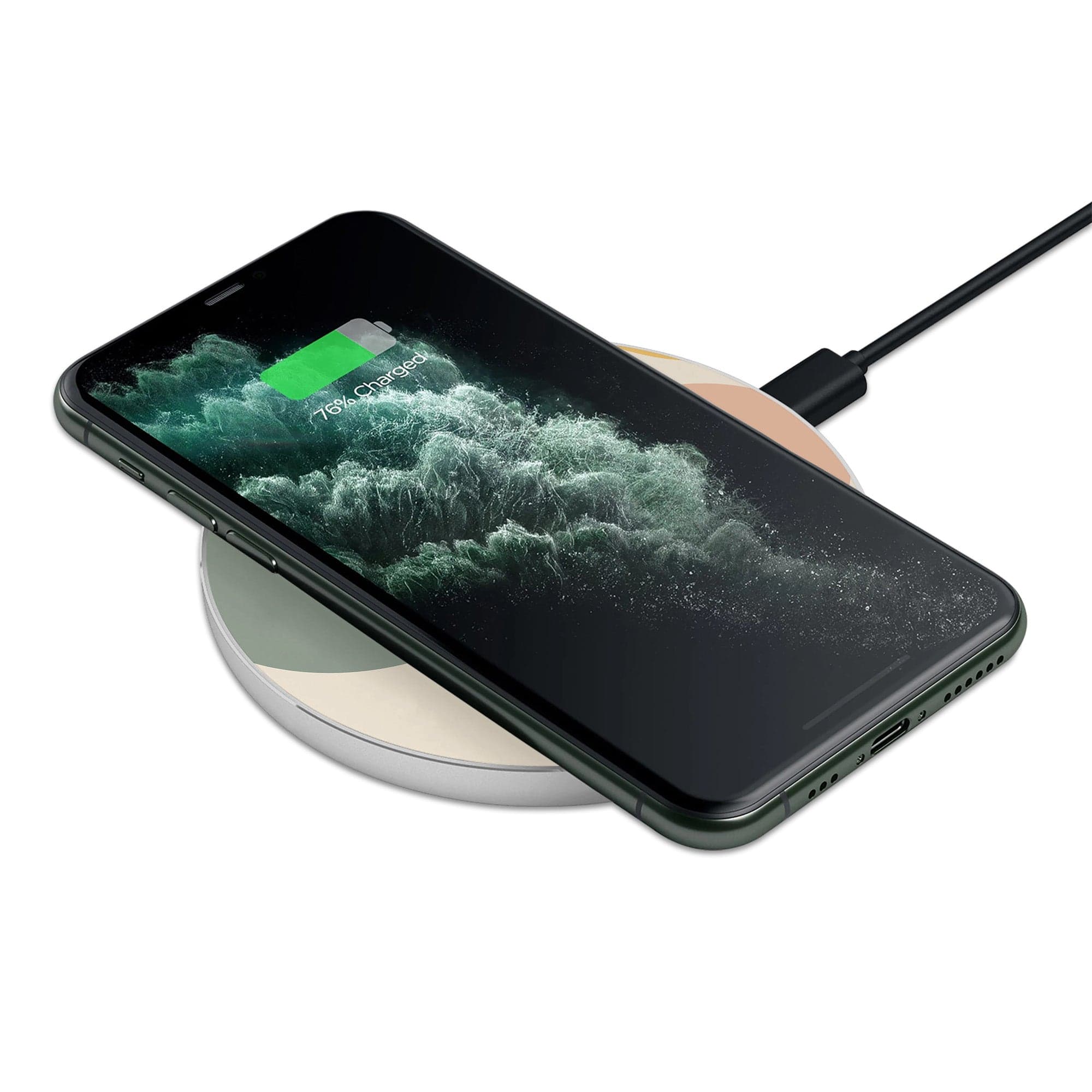 Simply Surreal | Abstract Woman Painting Wireless Charging Pad in Silver