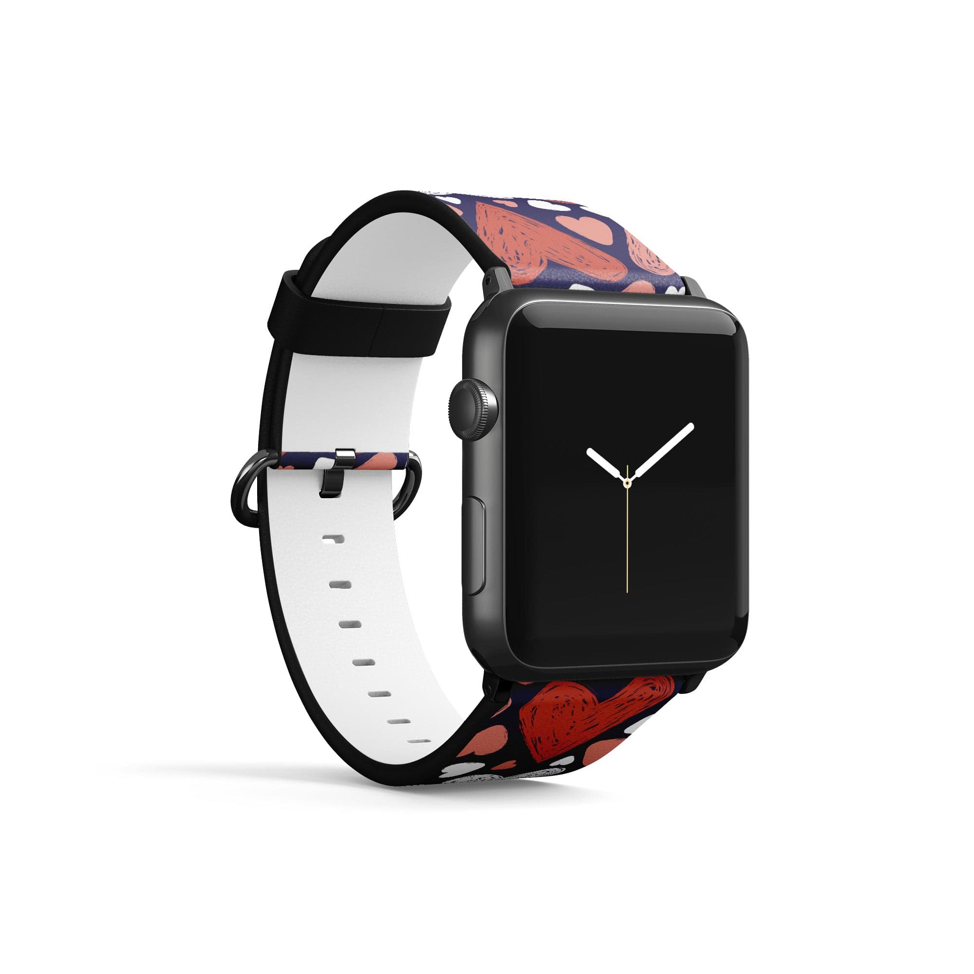 Sketchy Love | Hearts Apple Watch Band for 38/40/41 mm Watch in Black