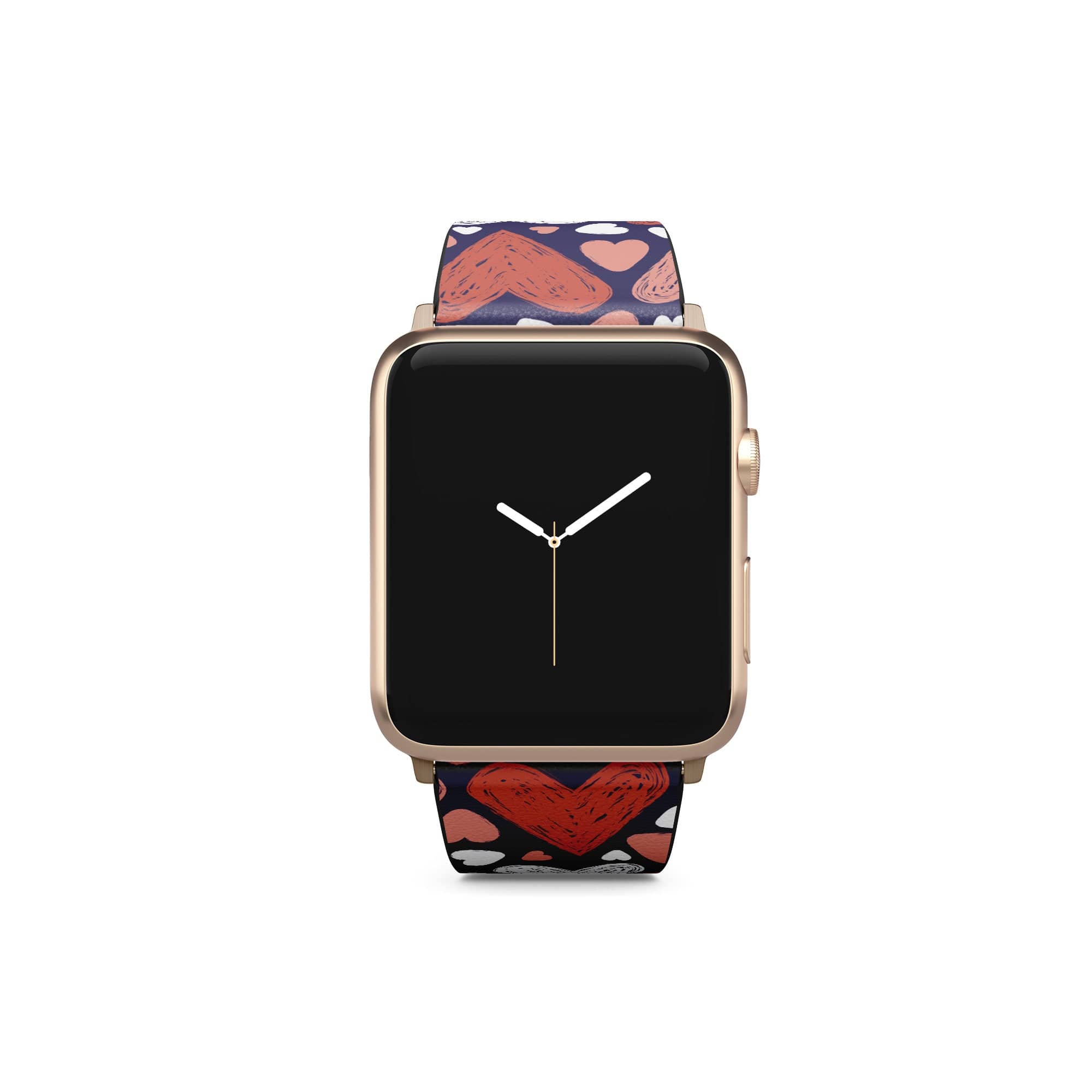 Sketchy Love | Hearts Apple Watch Band for 38/40/41 mm Watch in Gold