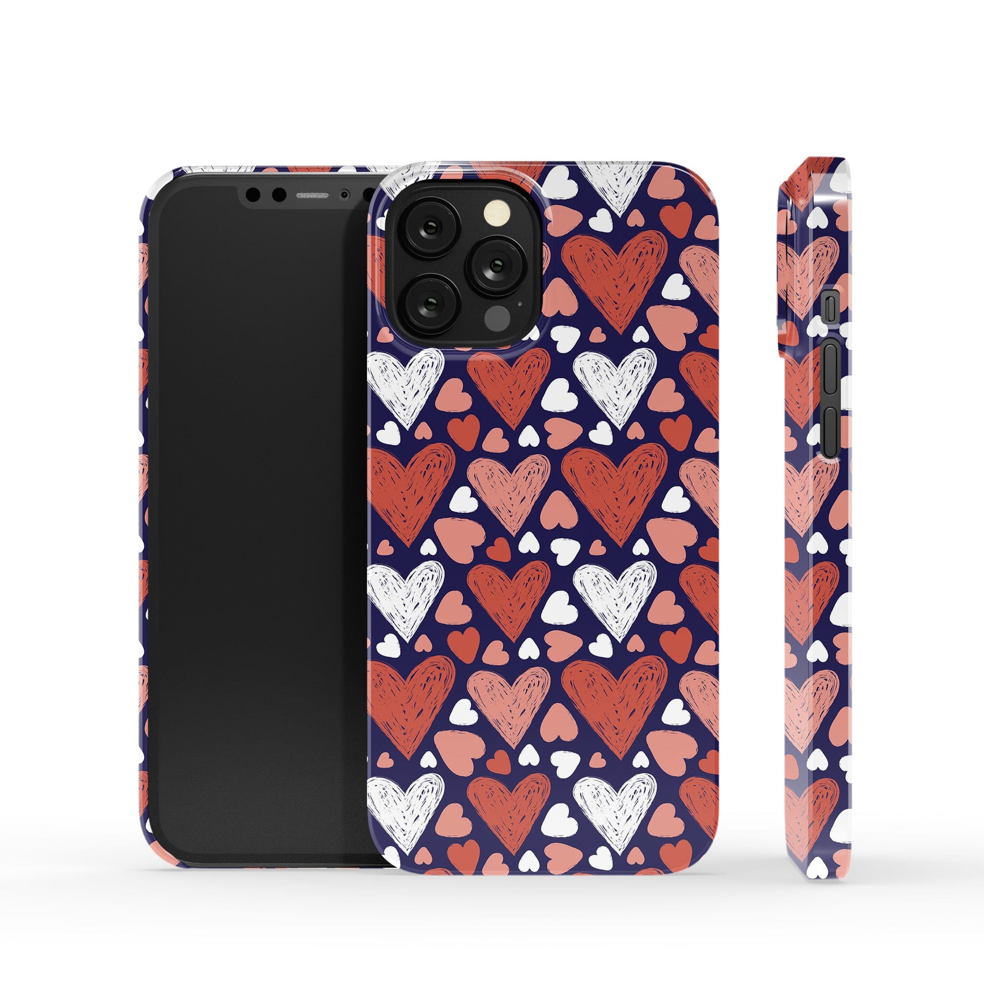 Sketchy Love | Hearts Case Slim for iPhone X/XS