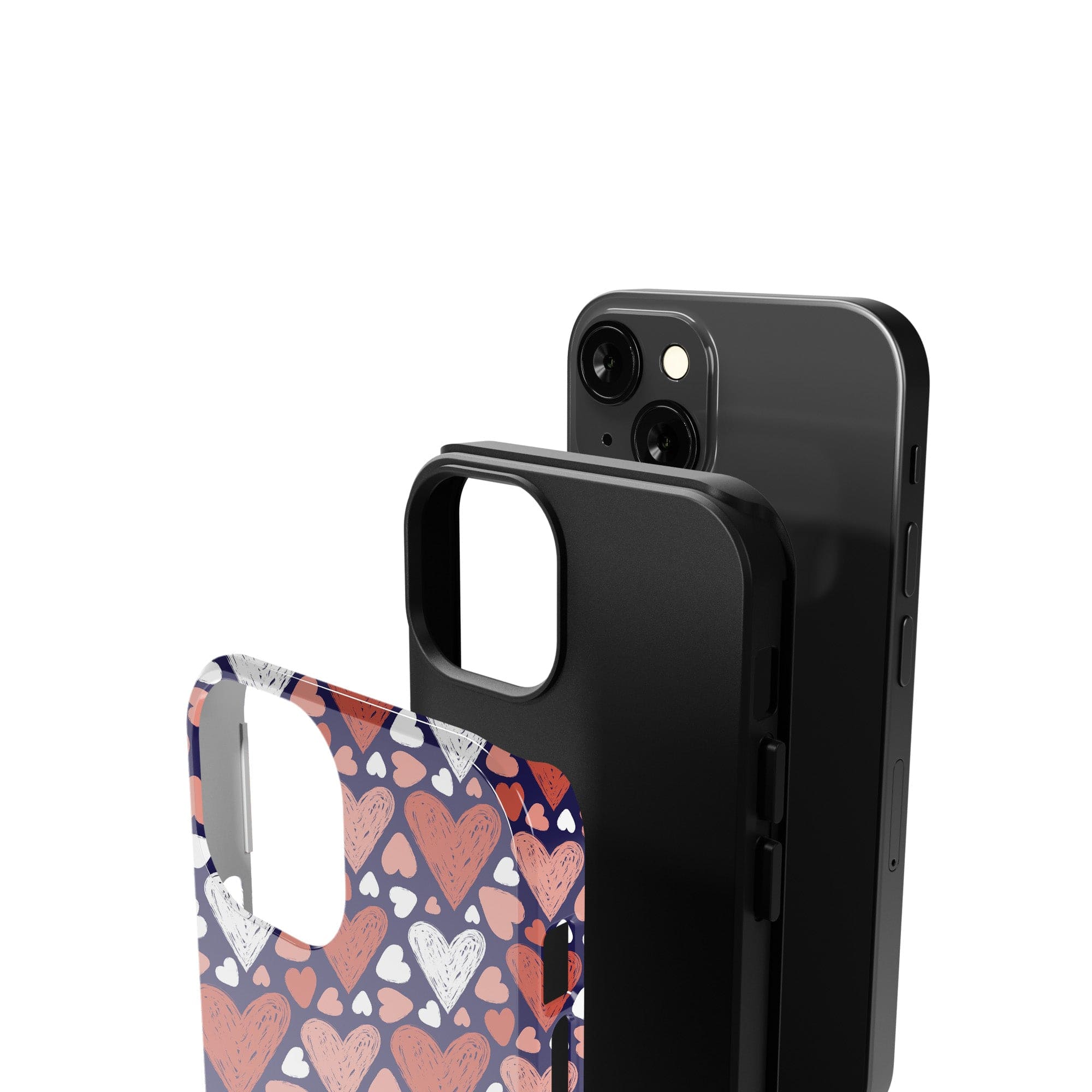 Sketchy Love | Hearts Case Tough for iPhone XS Max