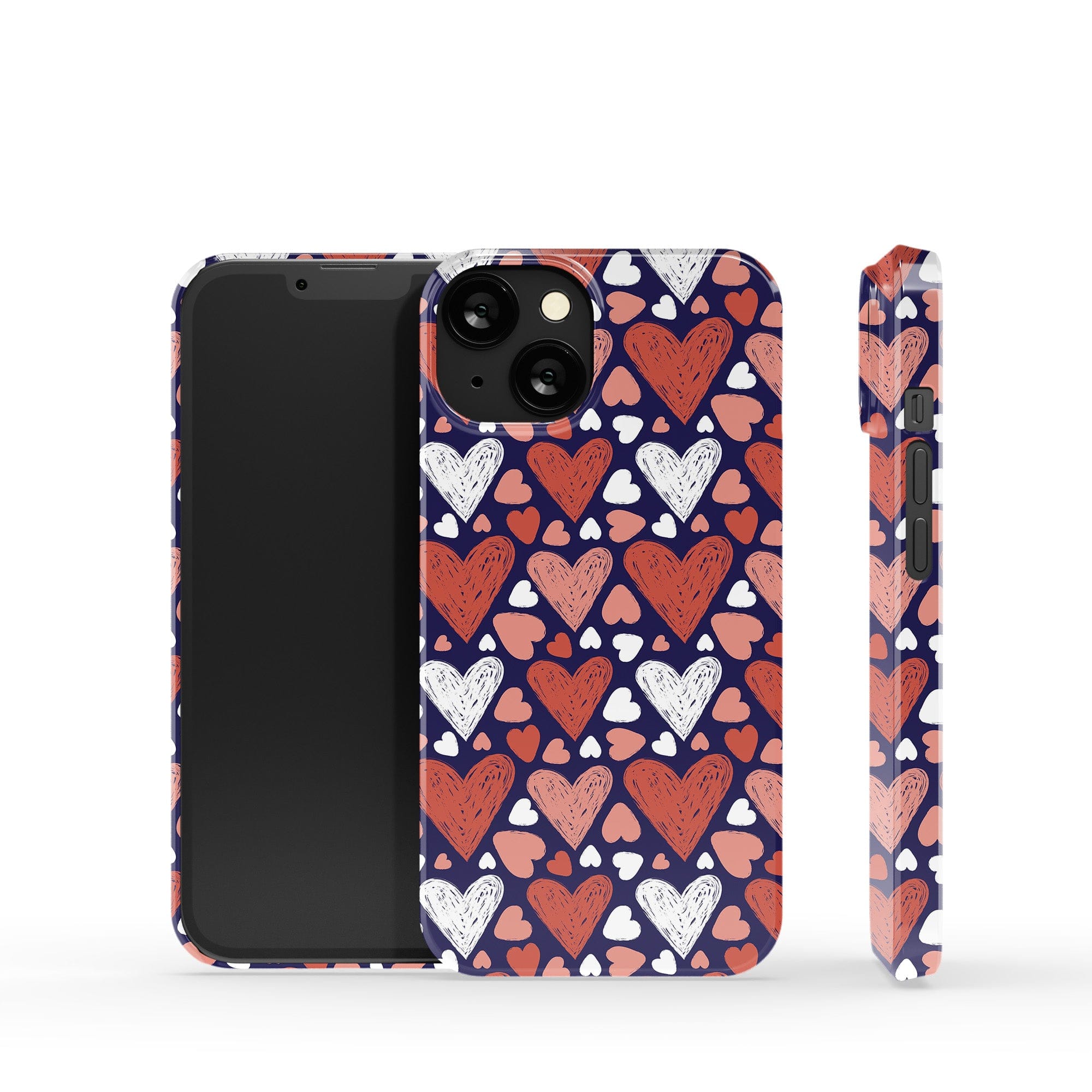 Sketchy Love | Hearts Case Slim for iPhone 12 Mini