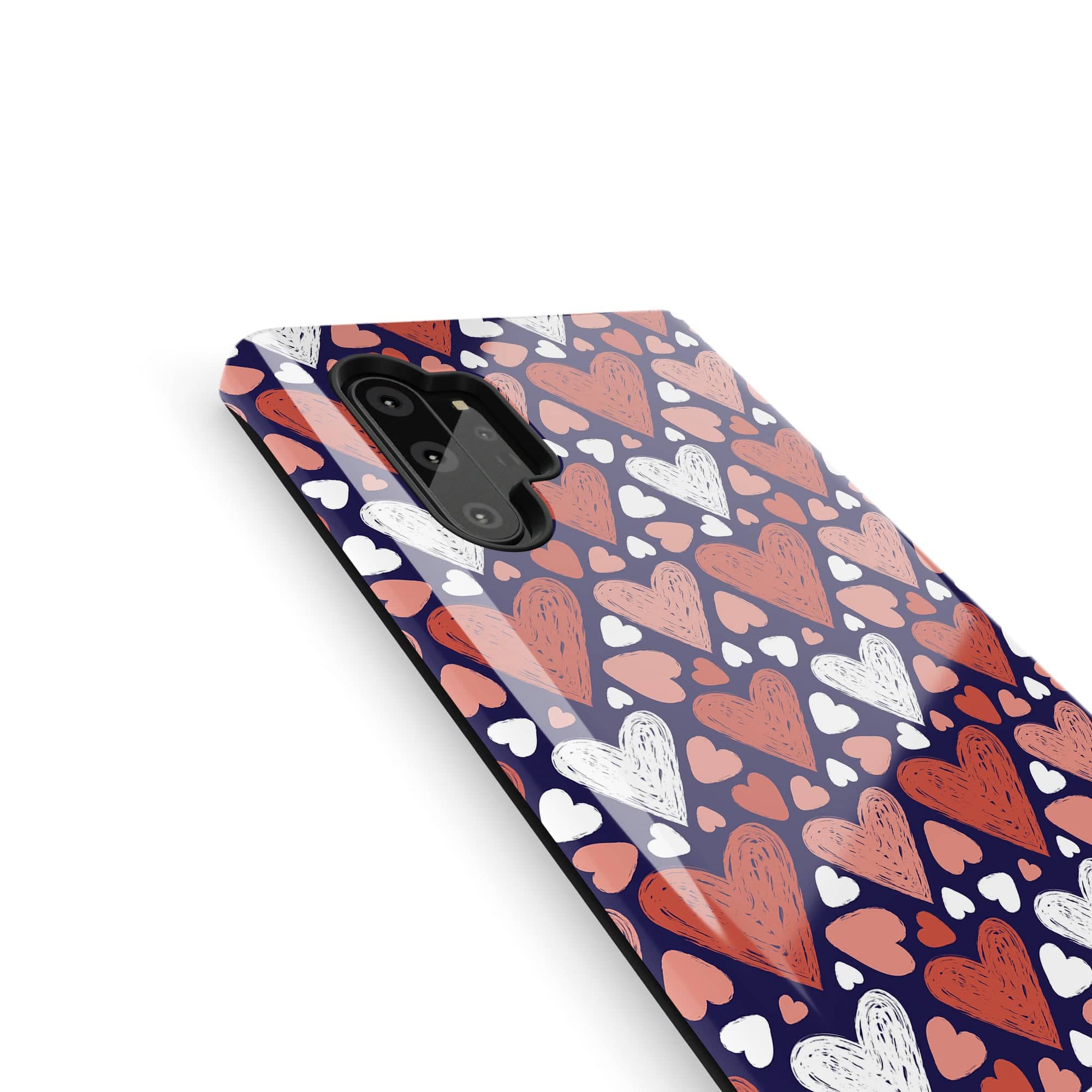 Sketchy Love | Hearts Samsung Case Tough for Galaxy Note 10 Plus 