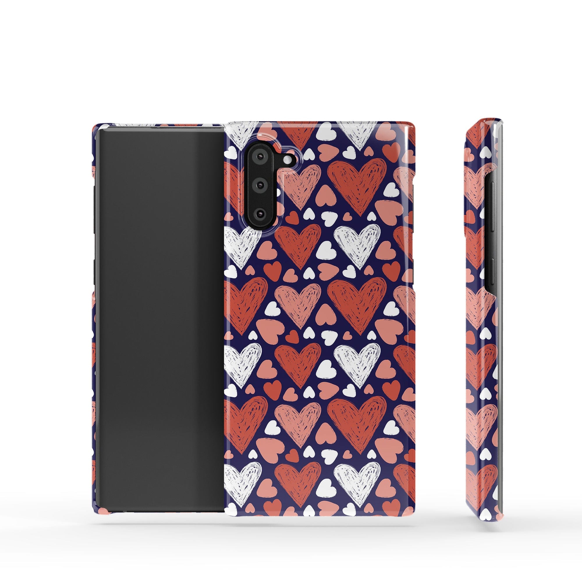 Sketchy Love | Hearts Samsung Case Slim for Galaxy Note 10 