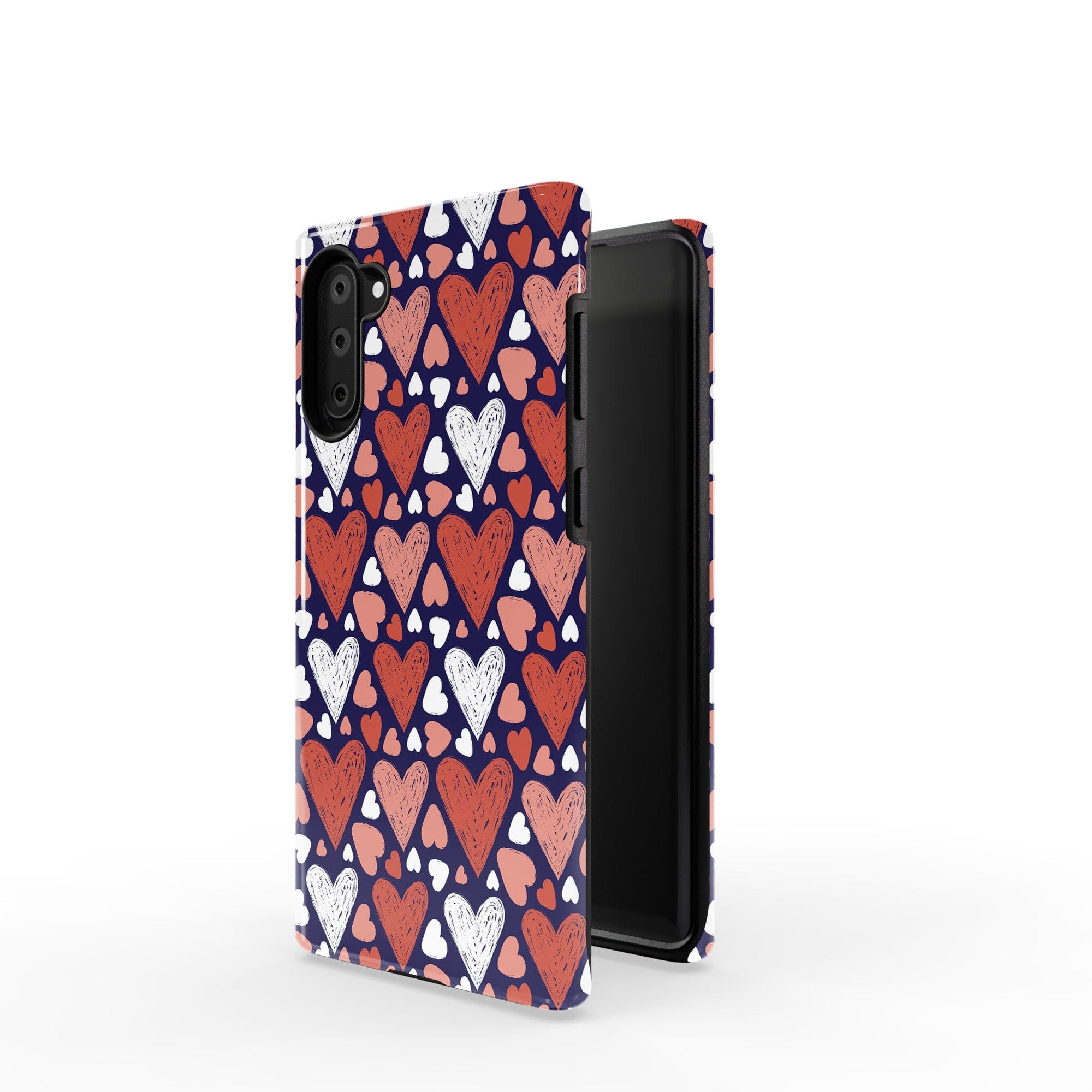 Sketchy Love | Hearts Samsung Case Tough for Galaxy Note 10 