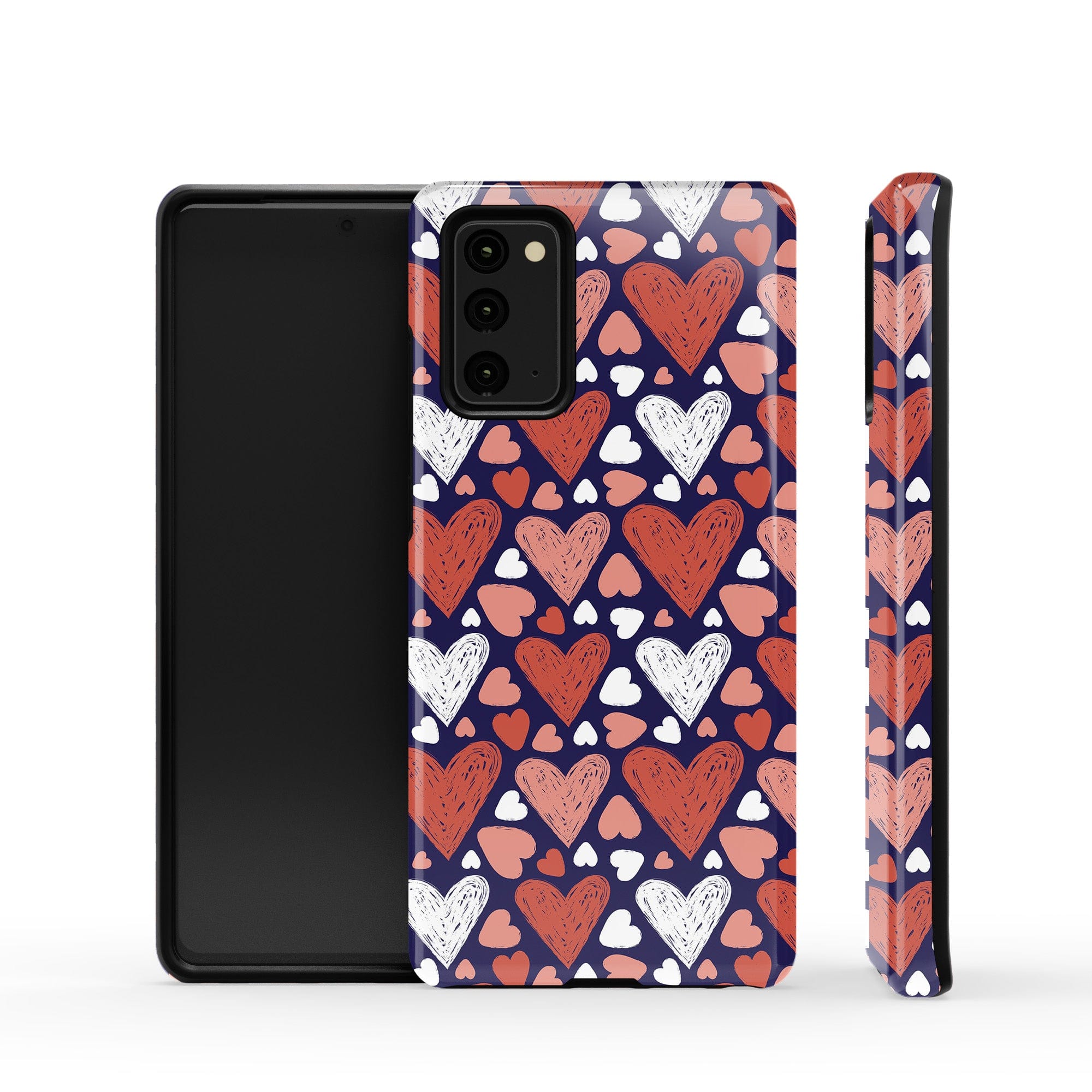 Sketchy Love | Hearts Samsung Case Tough for Galaxy Note 20 