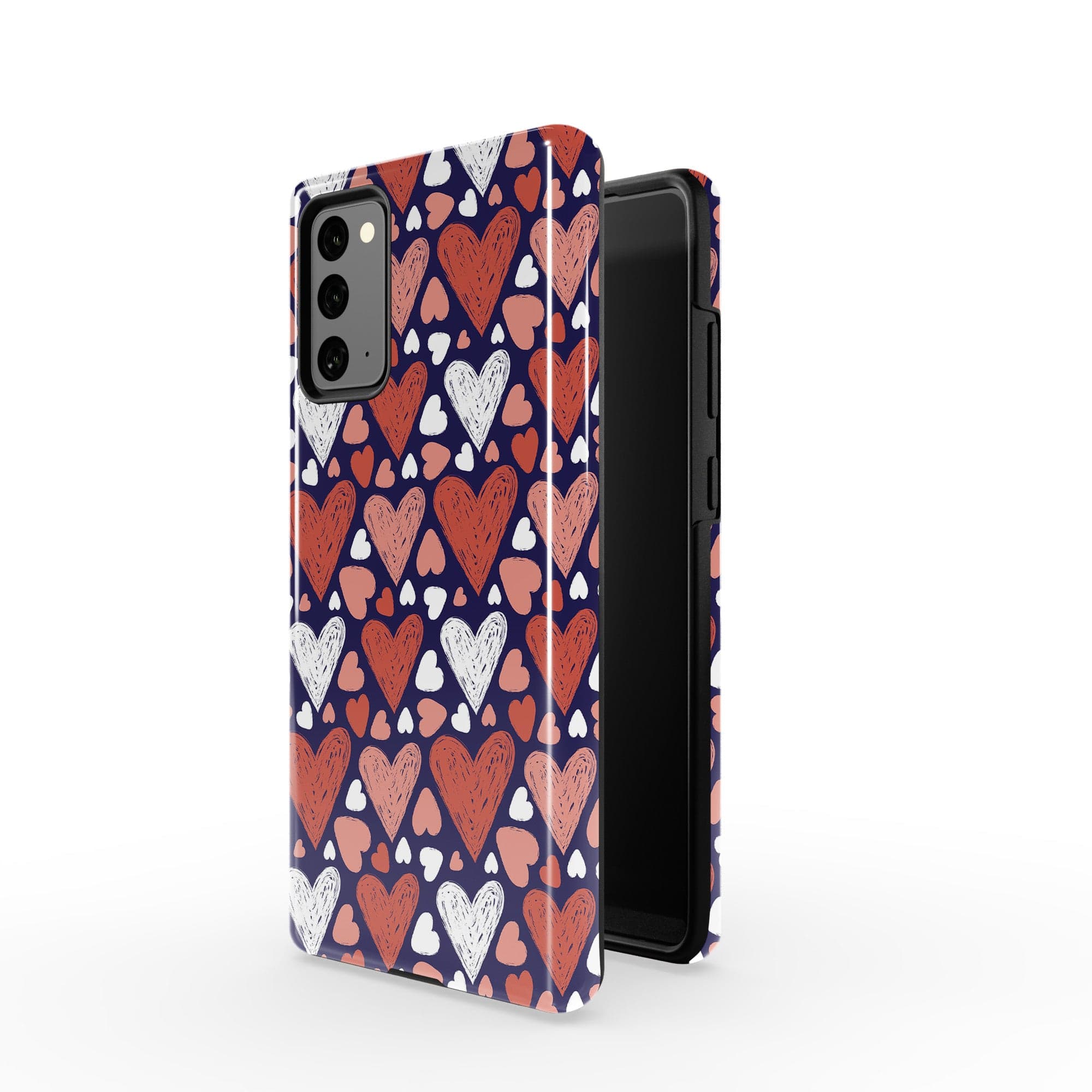 Sketchy Love | Hearts Samsung Case Tough for Galaxy Note 20 