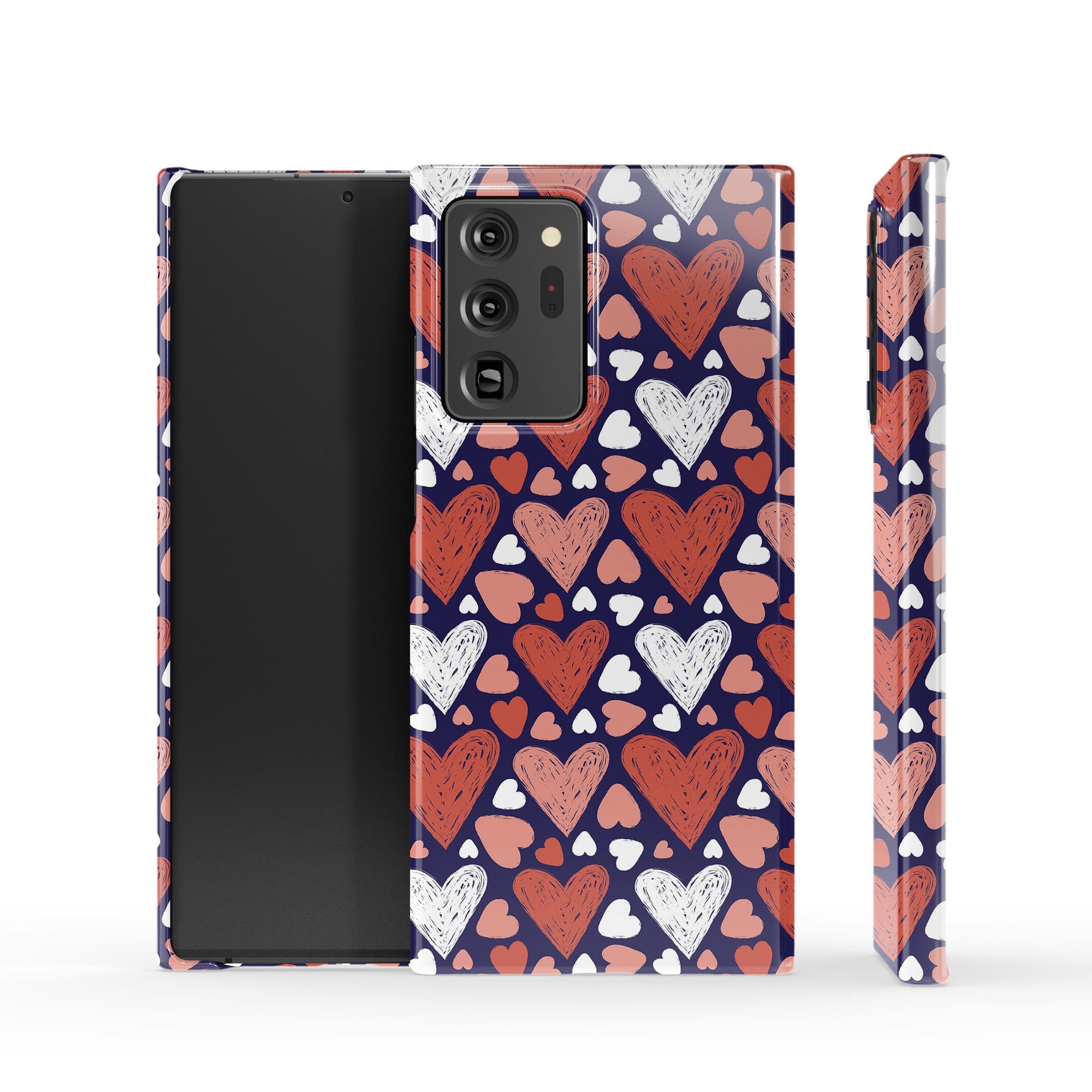 Sketchy Love | Hearts Samsung Case Slim for Galaxy Note 20 Ultra 