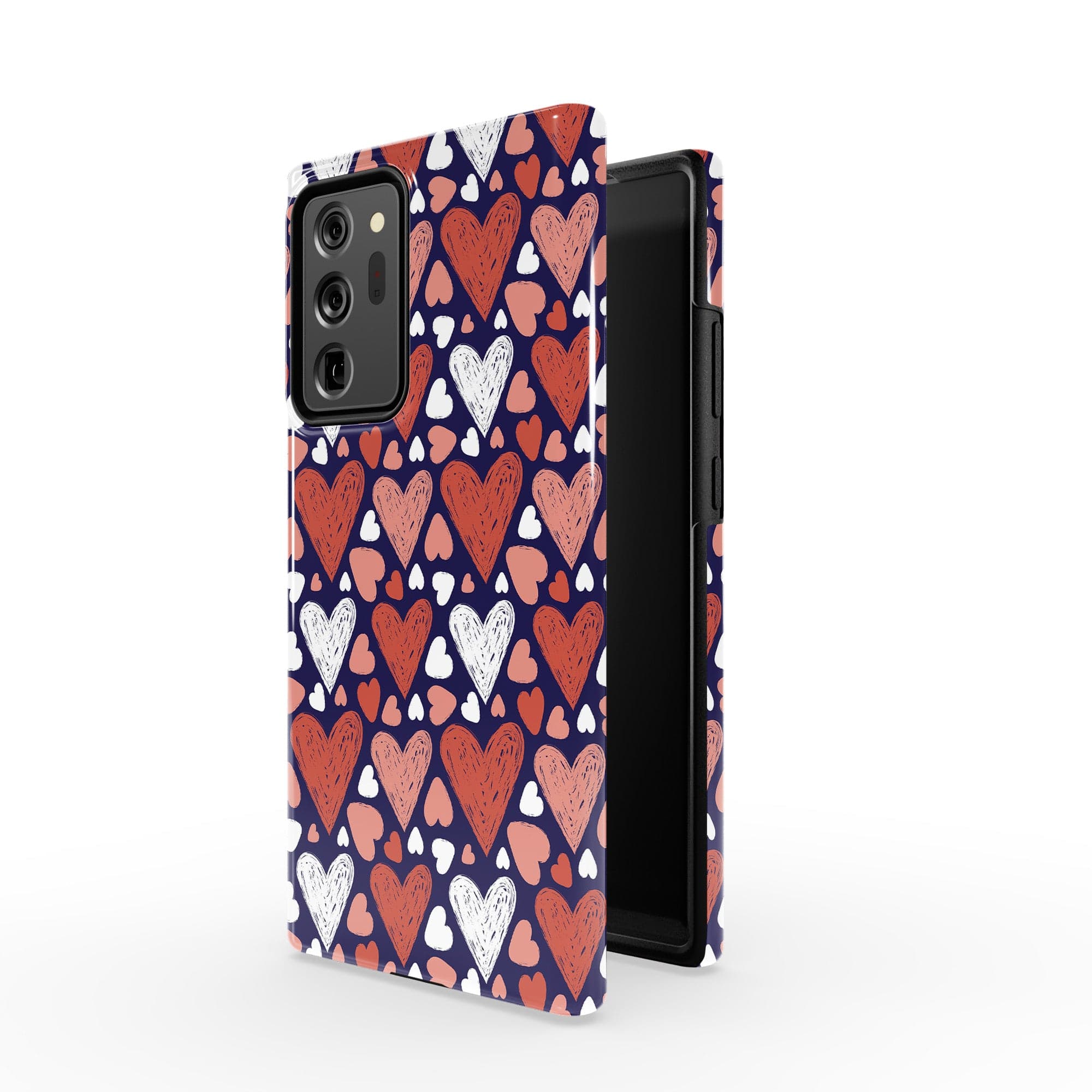 Sketchy Love | Hearts Samsung Case Tough for Galaxy Note 20 Ultra 