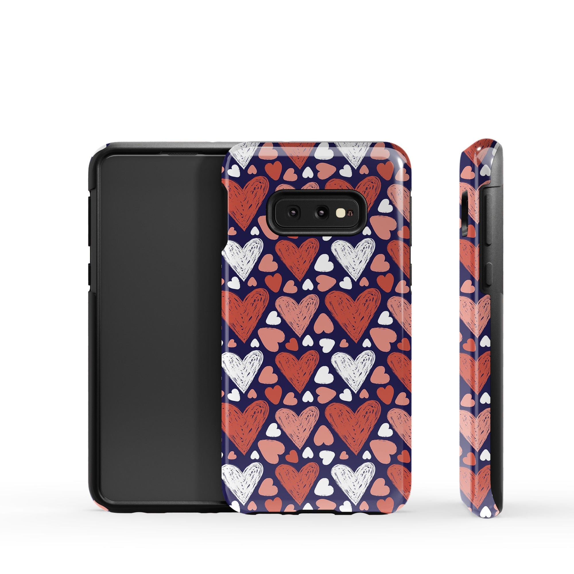 Sketchy Love | Hearts Samsung Case Tough for Galaxy S10e 