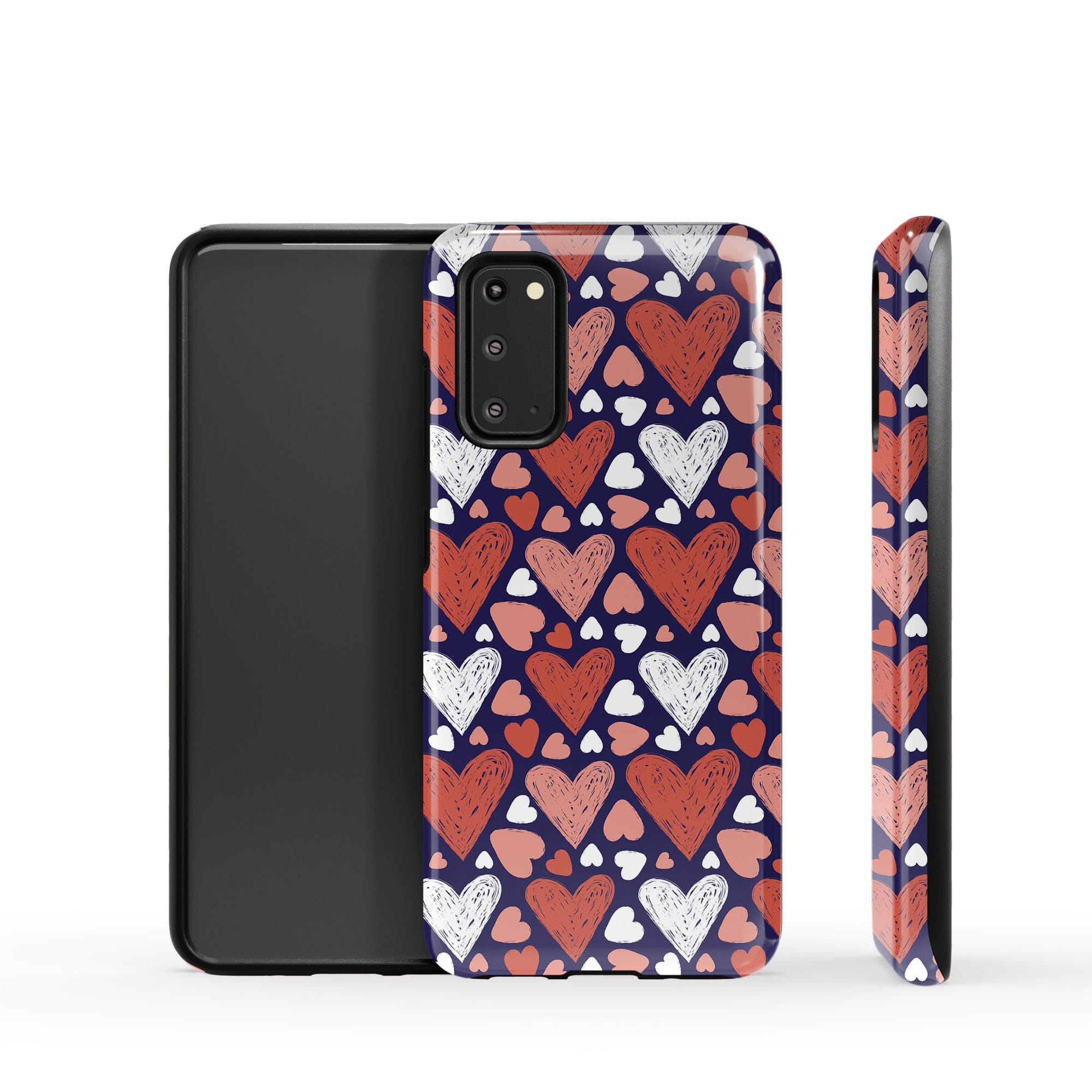 Sketchy Love | Hearts Samsung Case Tough for Galaxy S20 