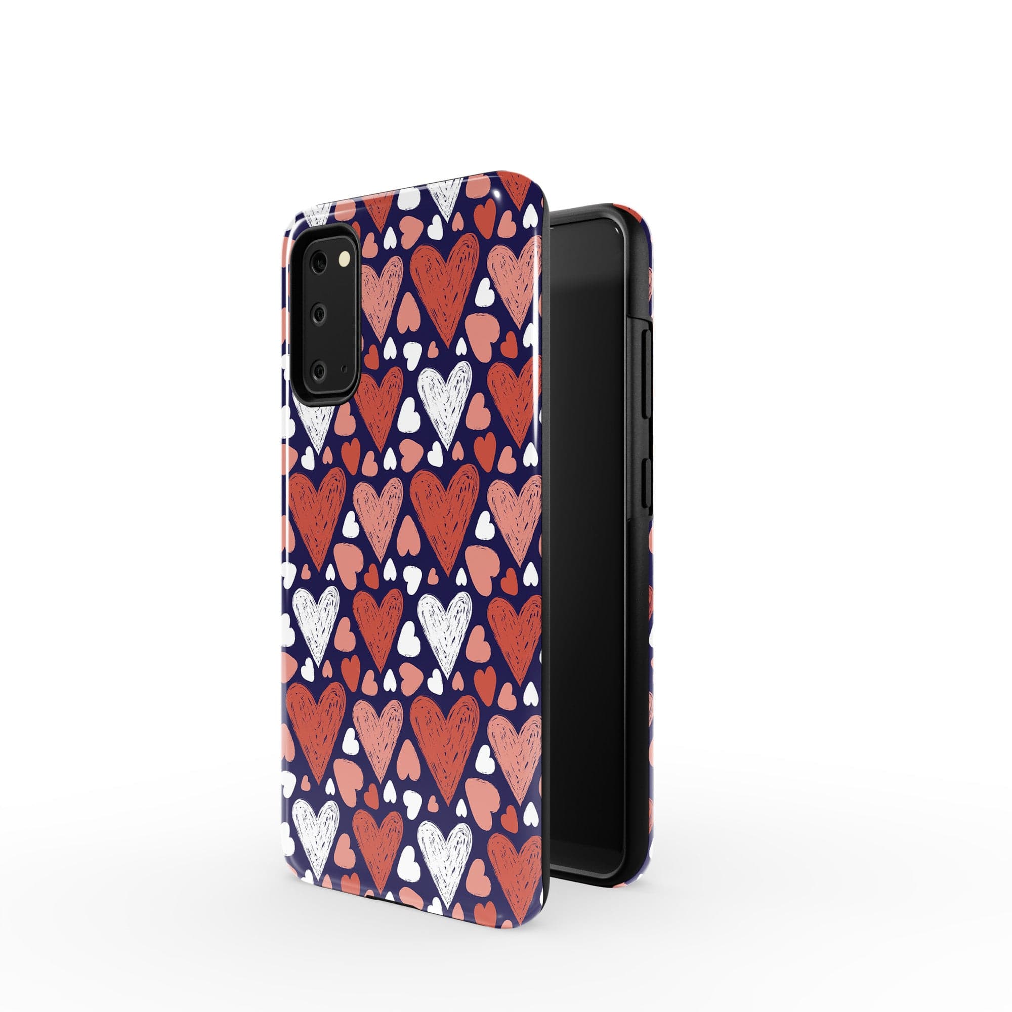 Sketchy Love | Hearts Samsung Case Tough for Galaxy S20 