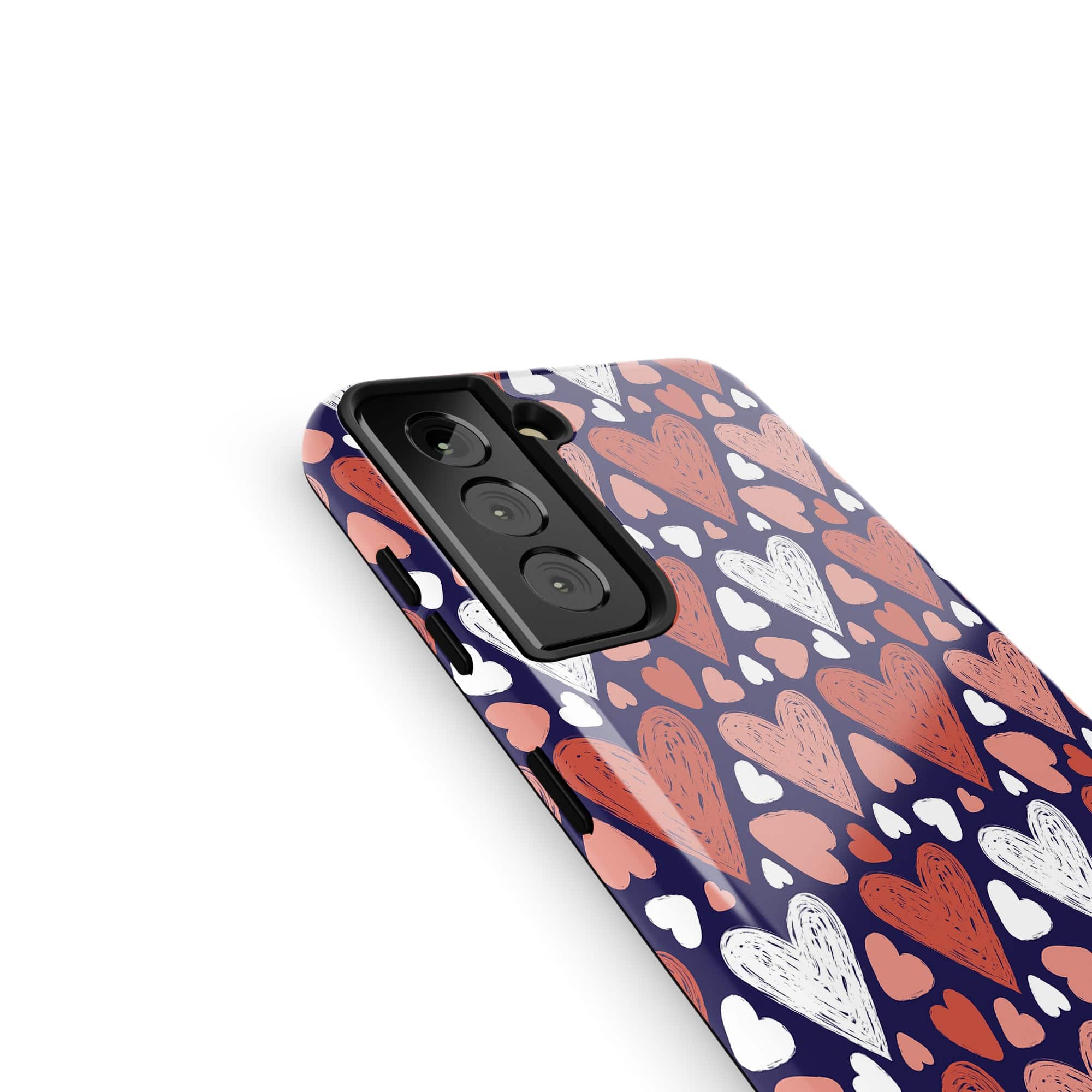 Sketchy Love | Hearts Samsung Case Tough for Galaxy S21 