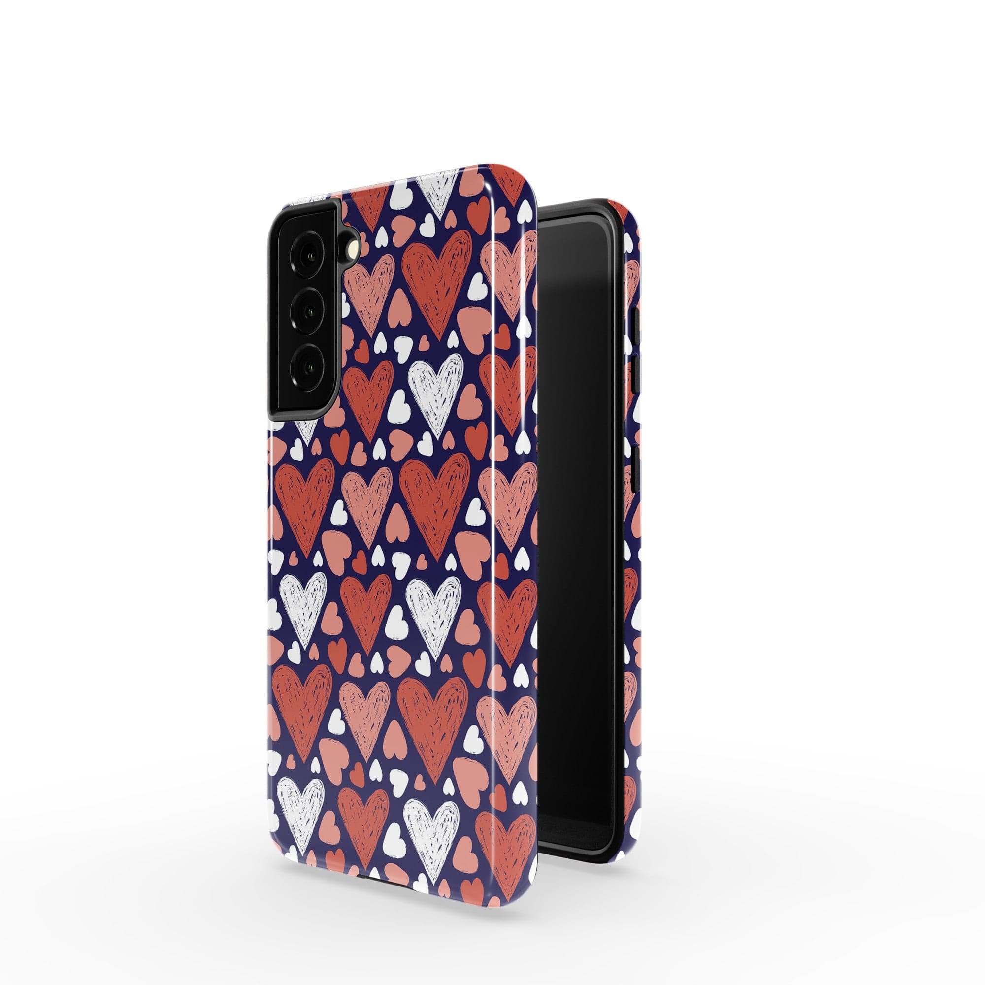 Sketchy Love | Hearts Samsung Case Tough for Galaxy S21 