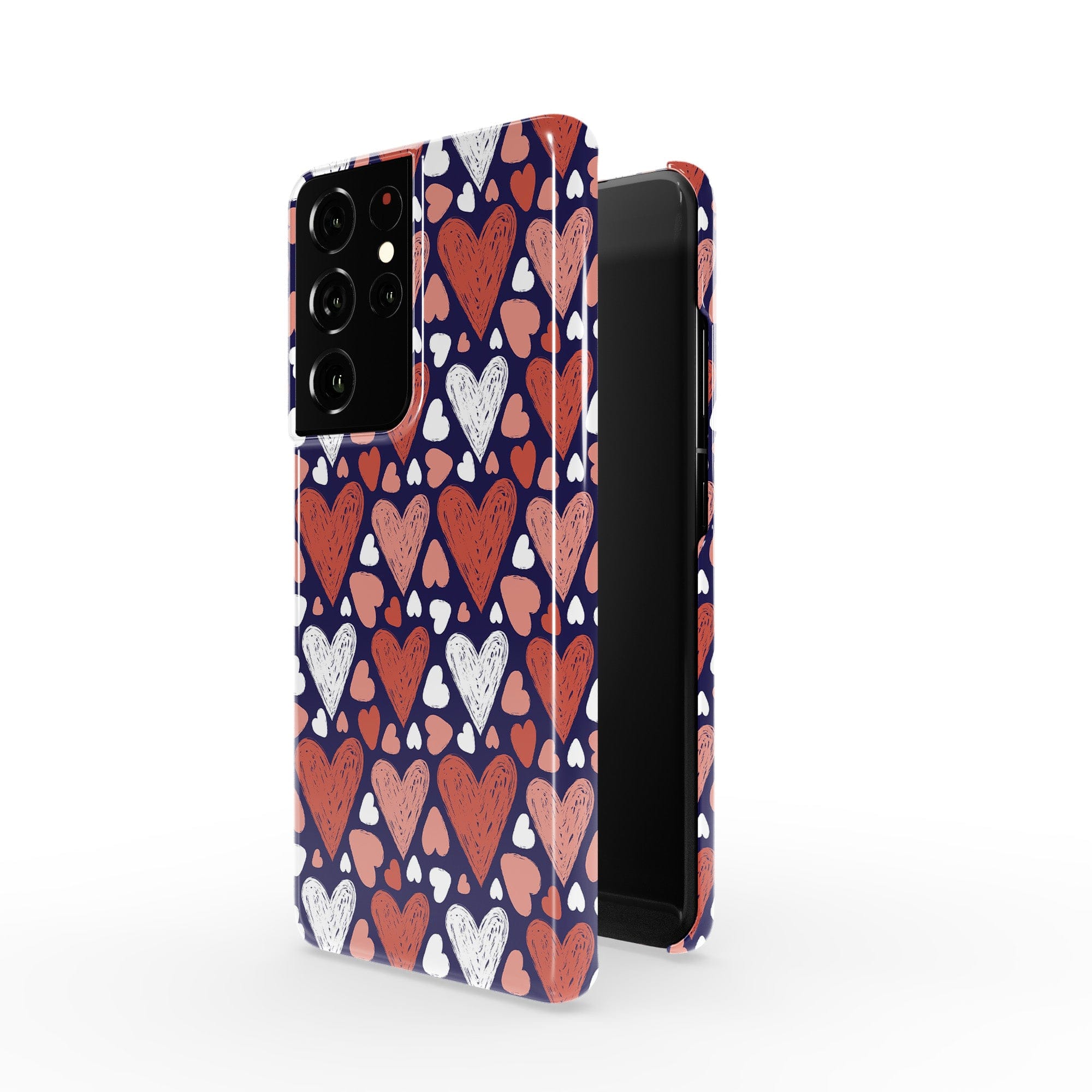 Sketchy Love | Hearts Samsung Case Slim for Galaxy S21 Ultra